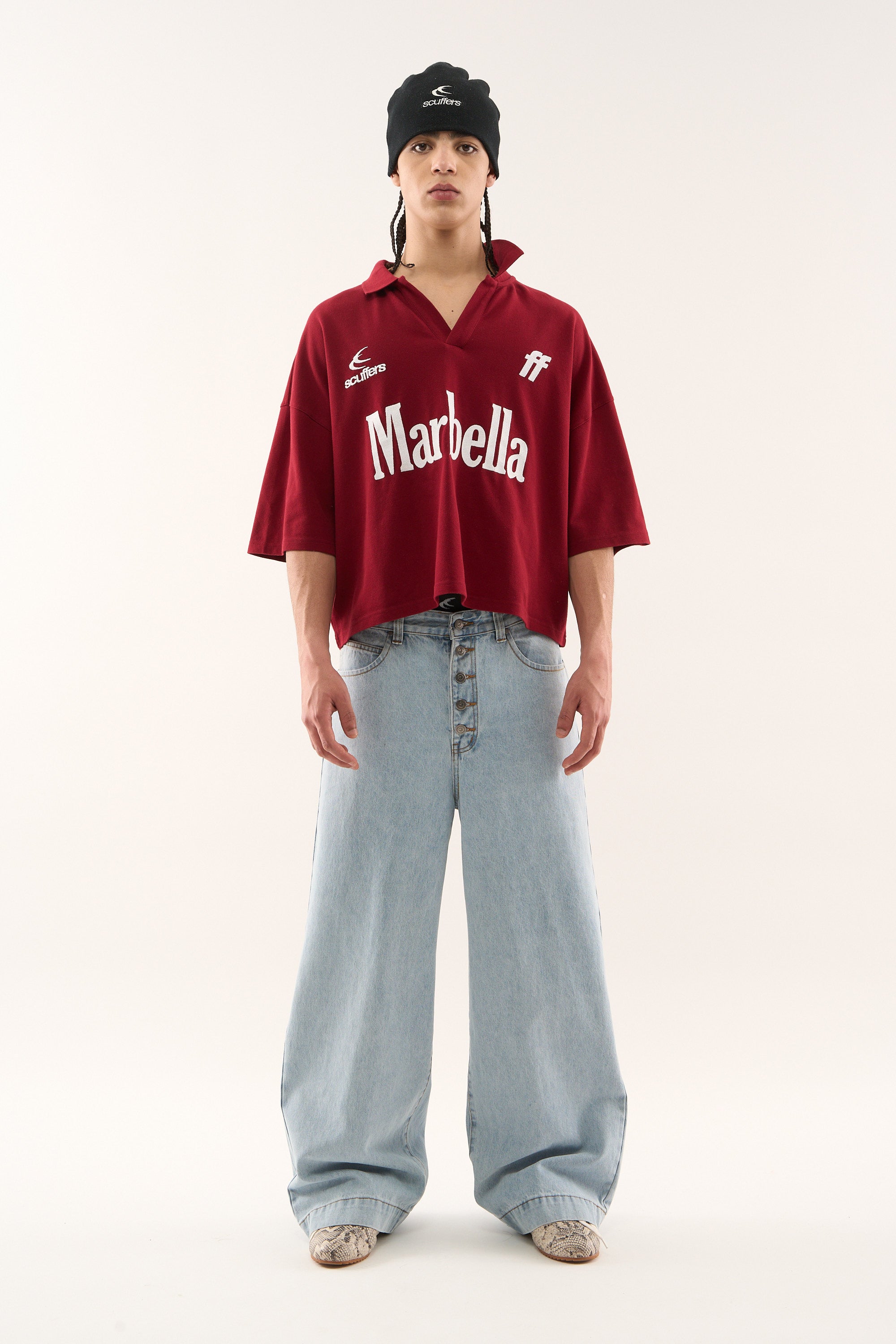 Marbella Dunkelrotes Polo