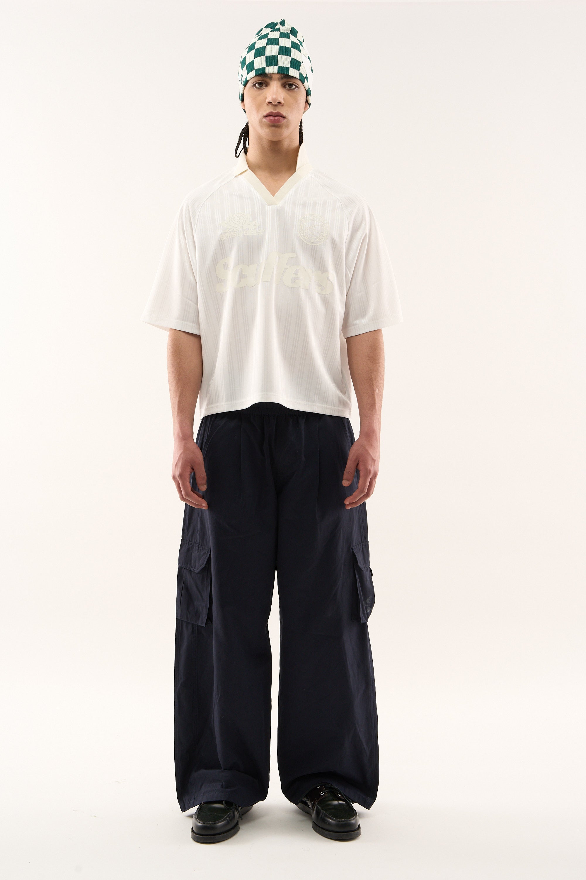 Perlweißes Fußball-T-Shirt