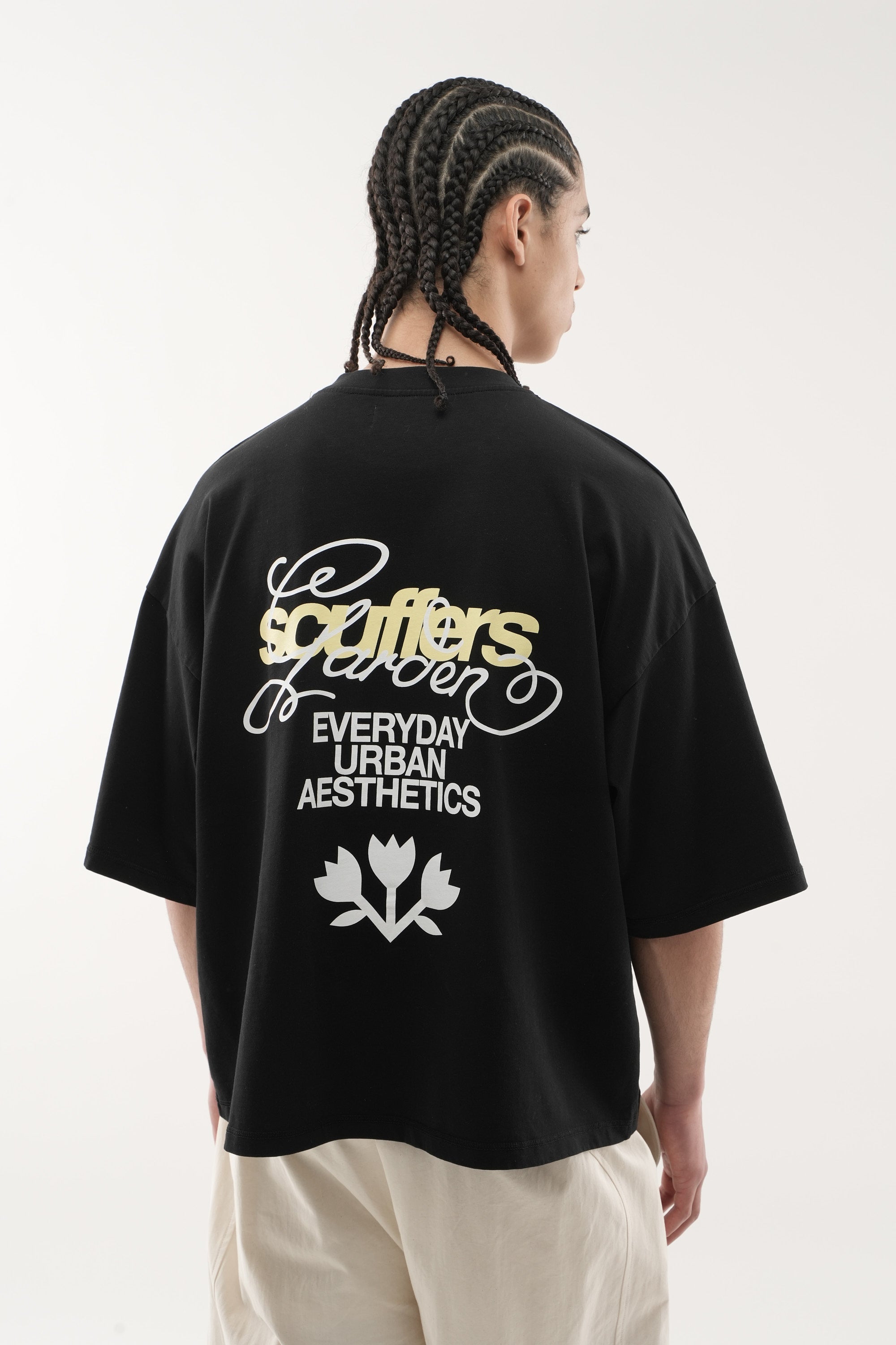 Garten Schwarzes T-Shirt