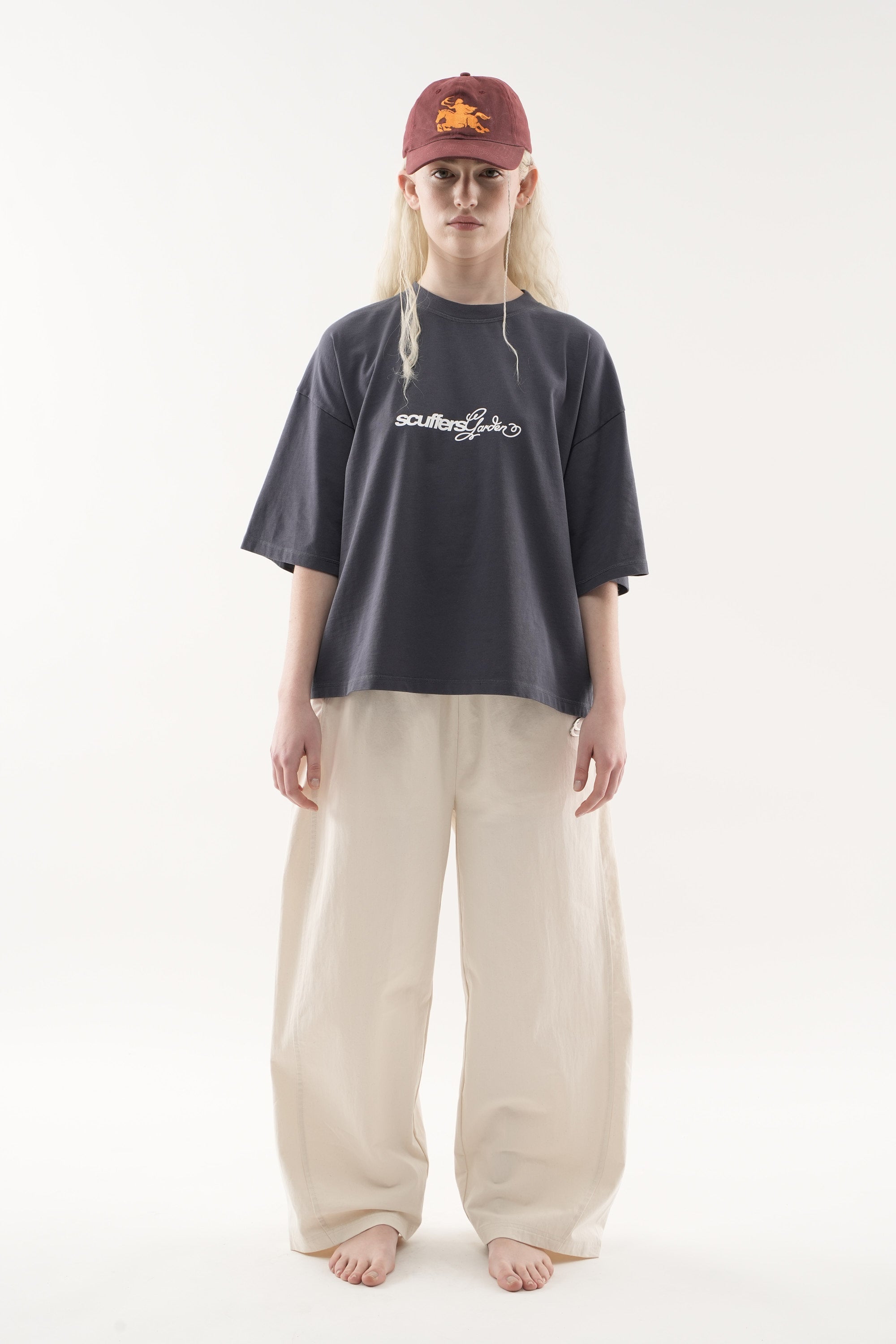 Gartenblaues T-Shirt