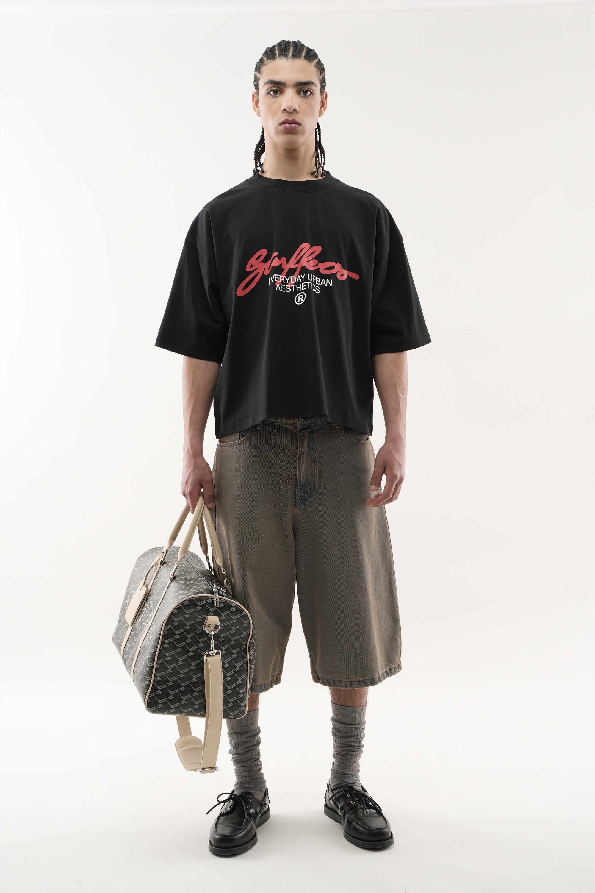 Schwarzes Signature-T-Shirt