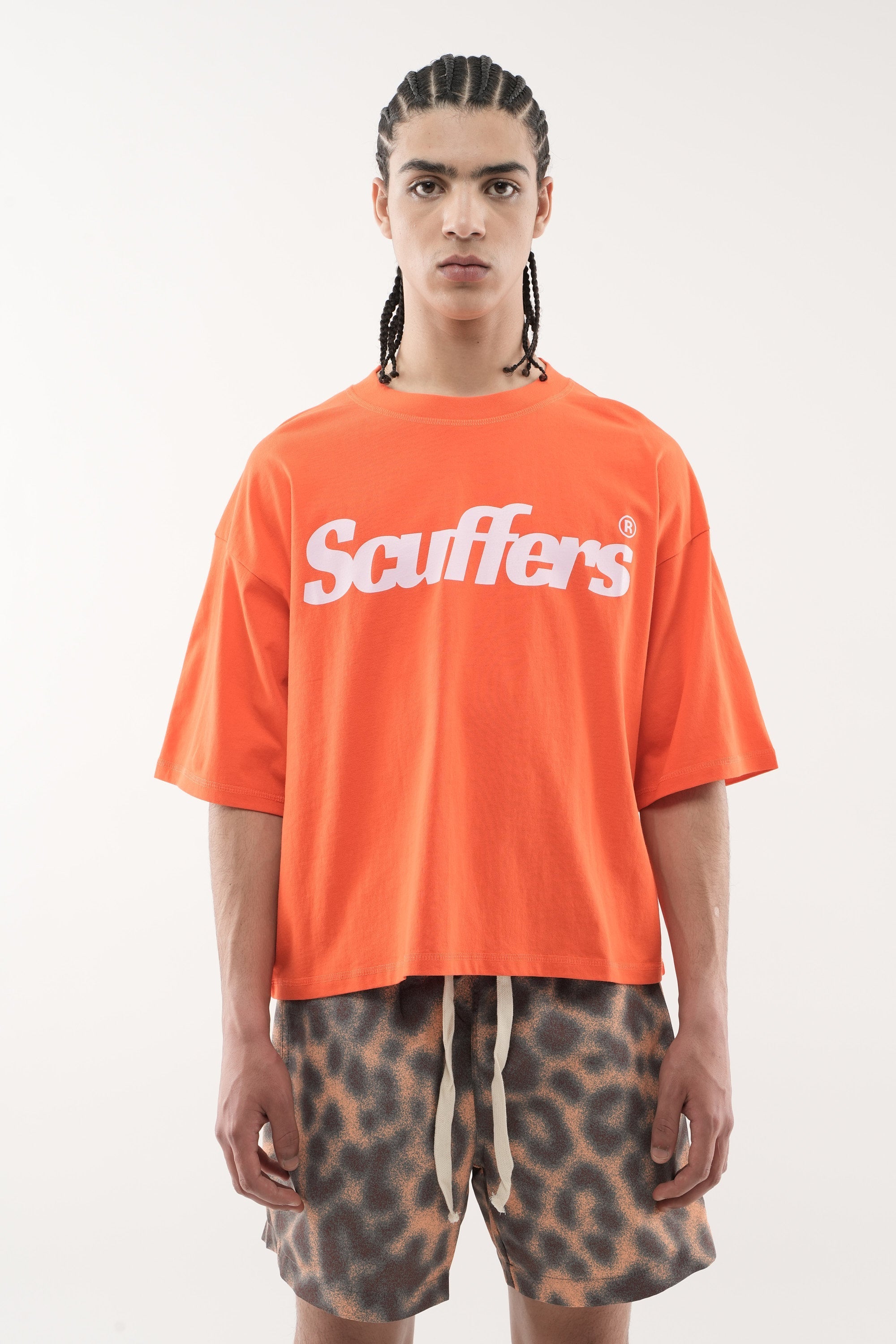 Orangefarbenes Kinder-T-Shirt