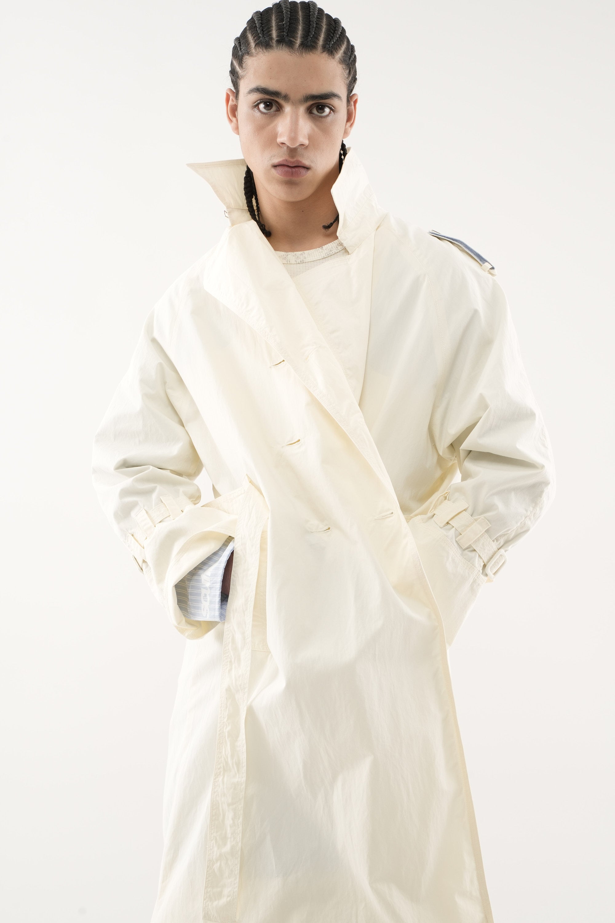 Vichy Ecru Trenchcoat