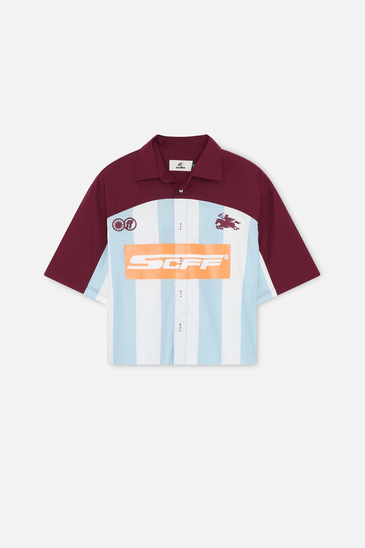 Forza Burgundy &amp; Blue Shirt