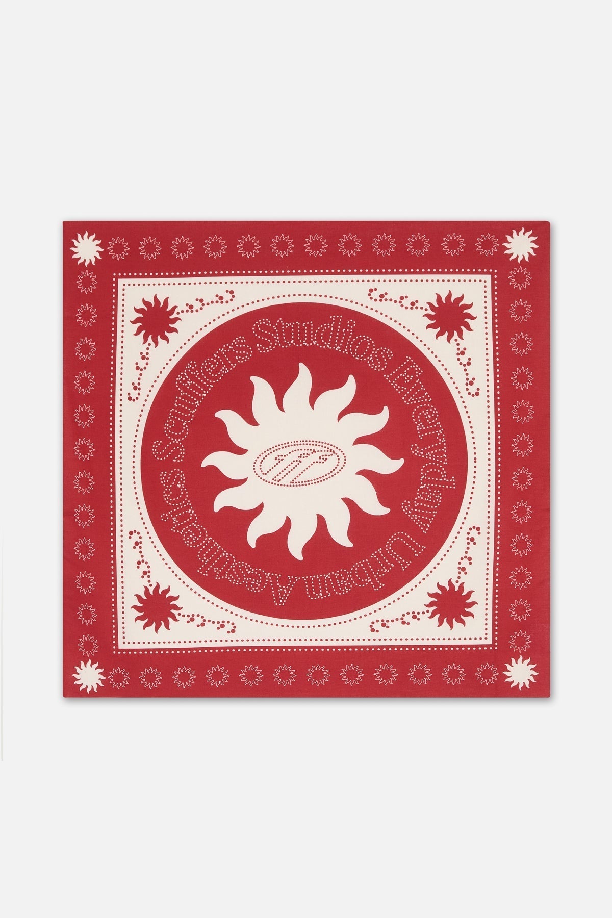 Rotes Sonnenblumen-Bandana
