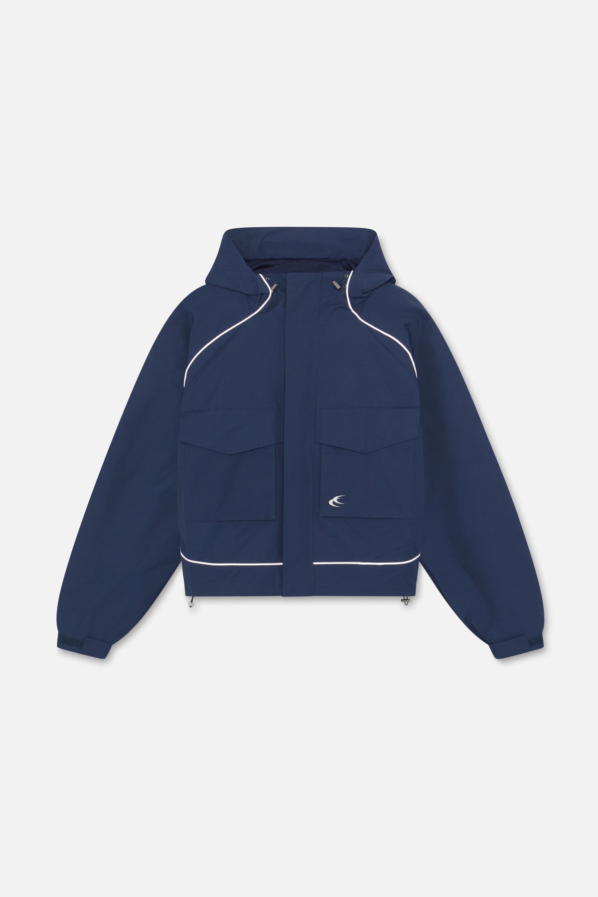 Unverzichtbarer Windbreaker in Marineblau