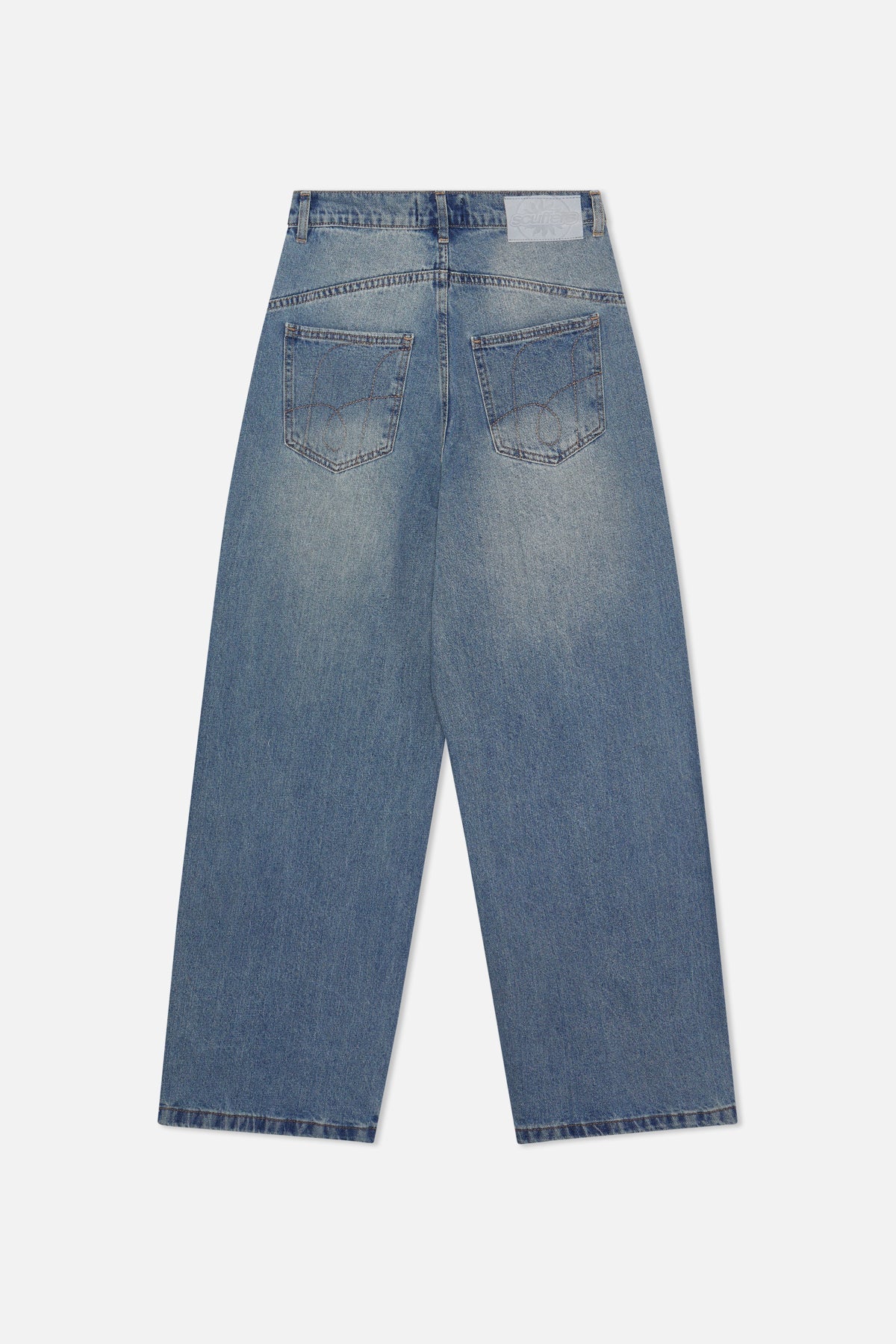 Strahlend blaue Hose