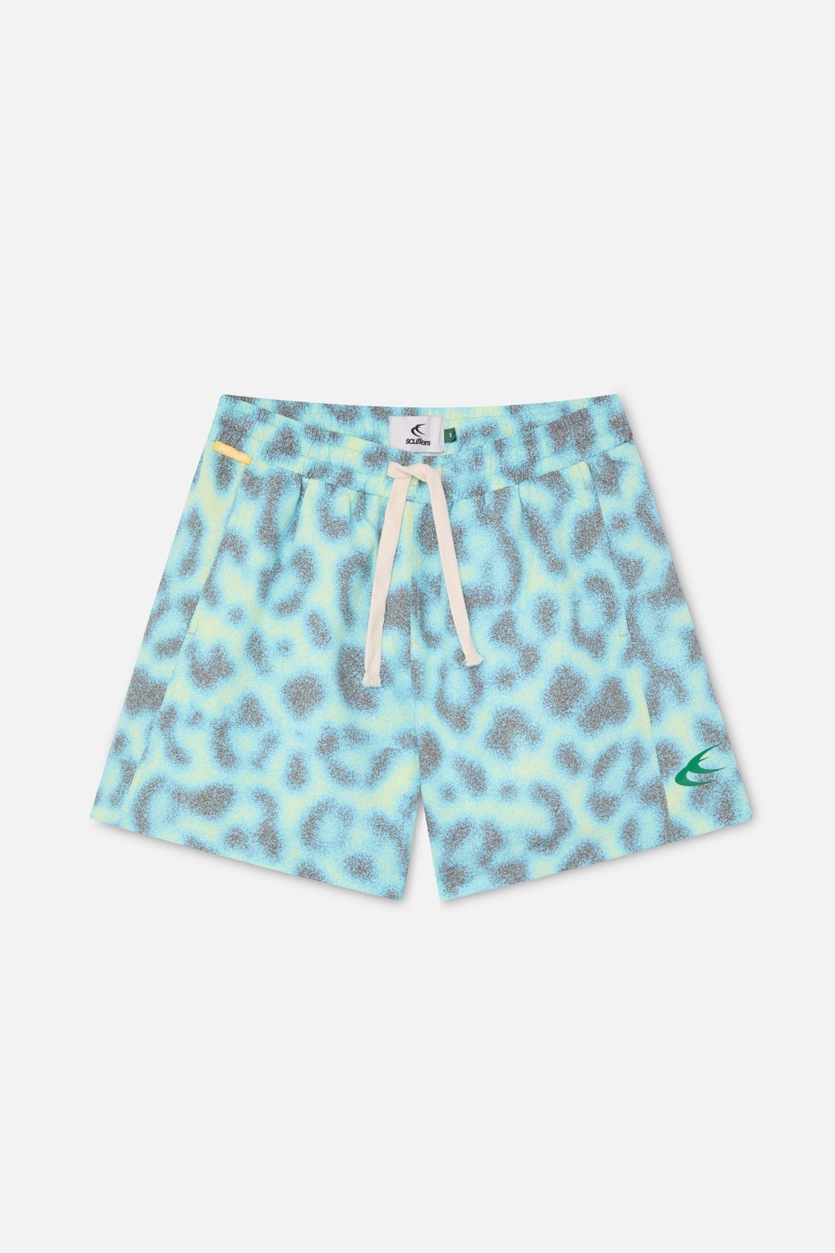 Badehose in Leopardenblau