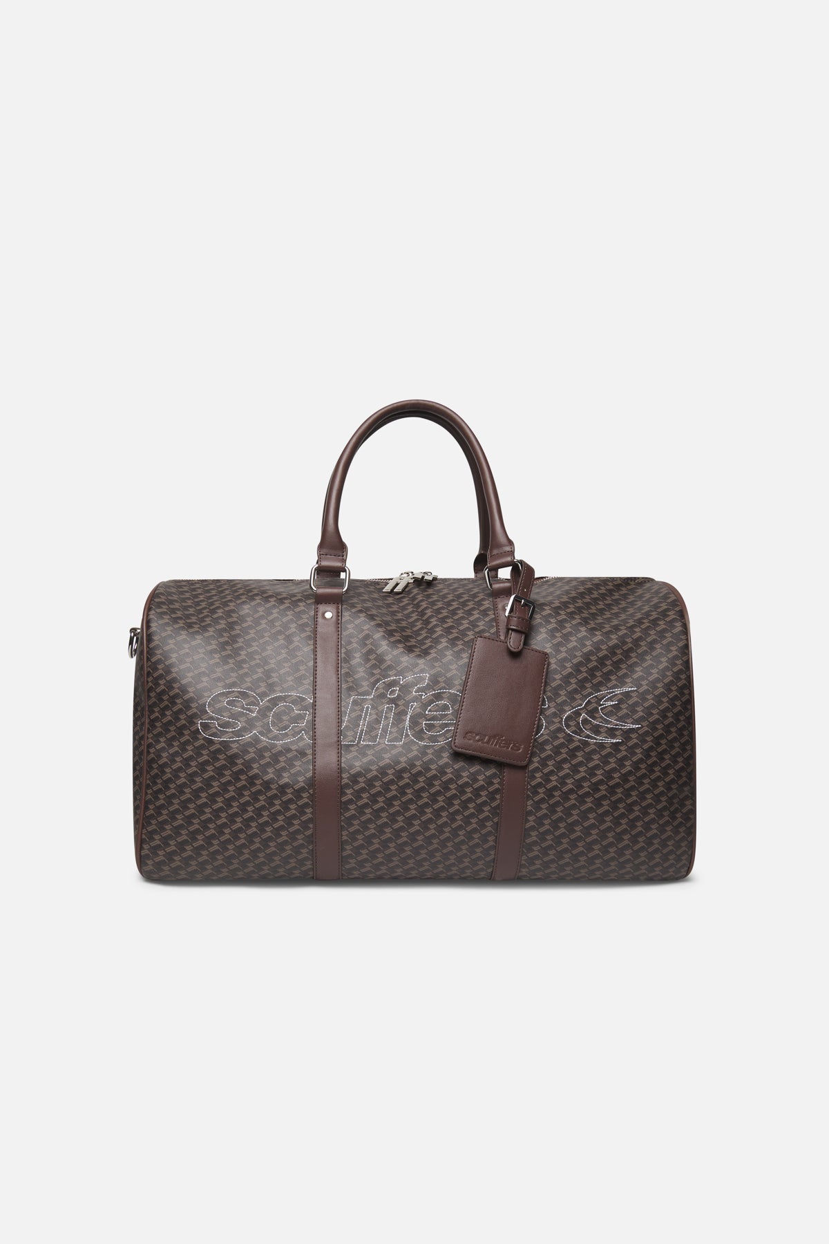 Monogramm braune Reisetasche
