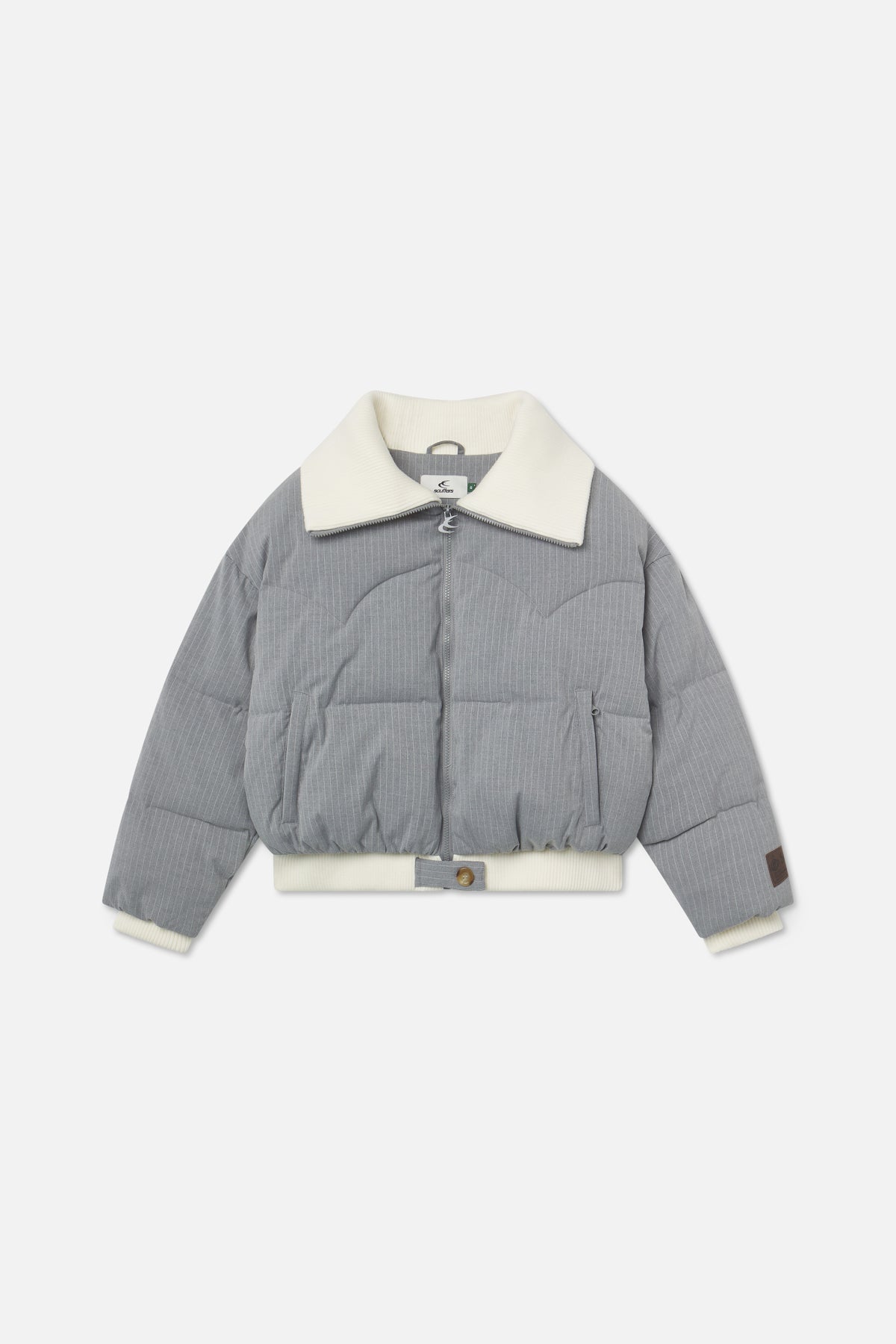 Donatello-Pufferjacke in Hellgrau