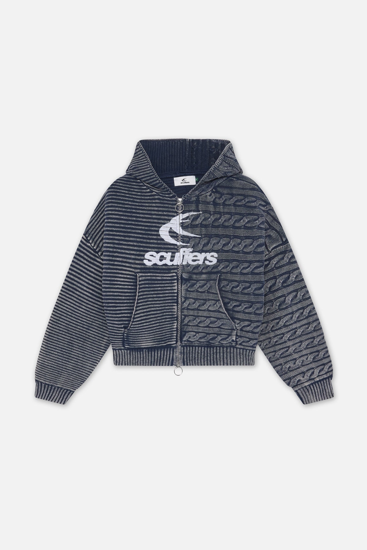 Frenchie Navy Strickreißverschluss