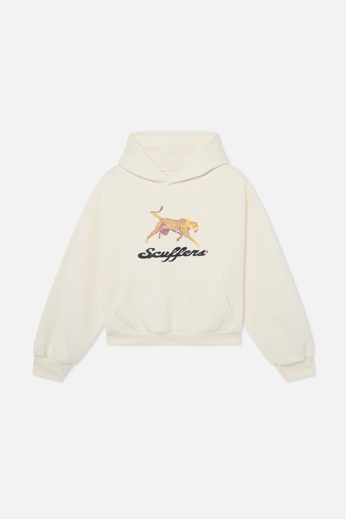 Leoparden-Ecru-Hoodie