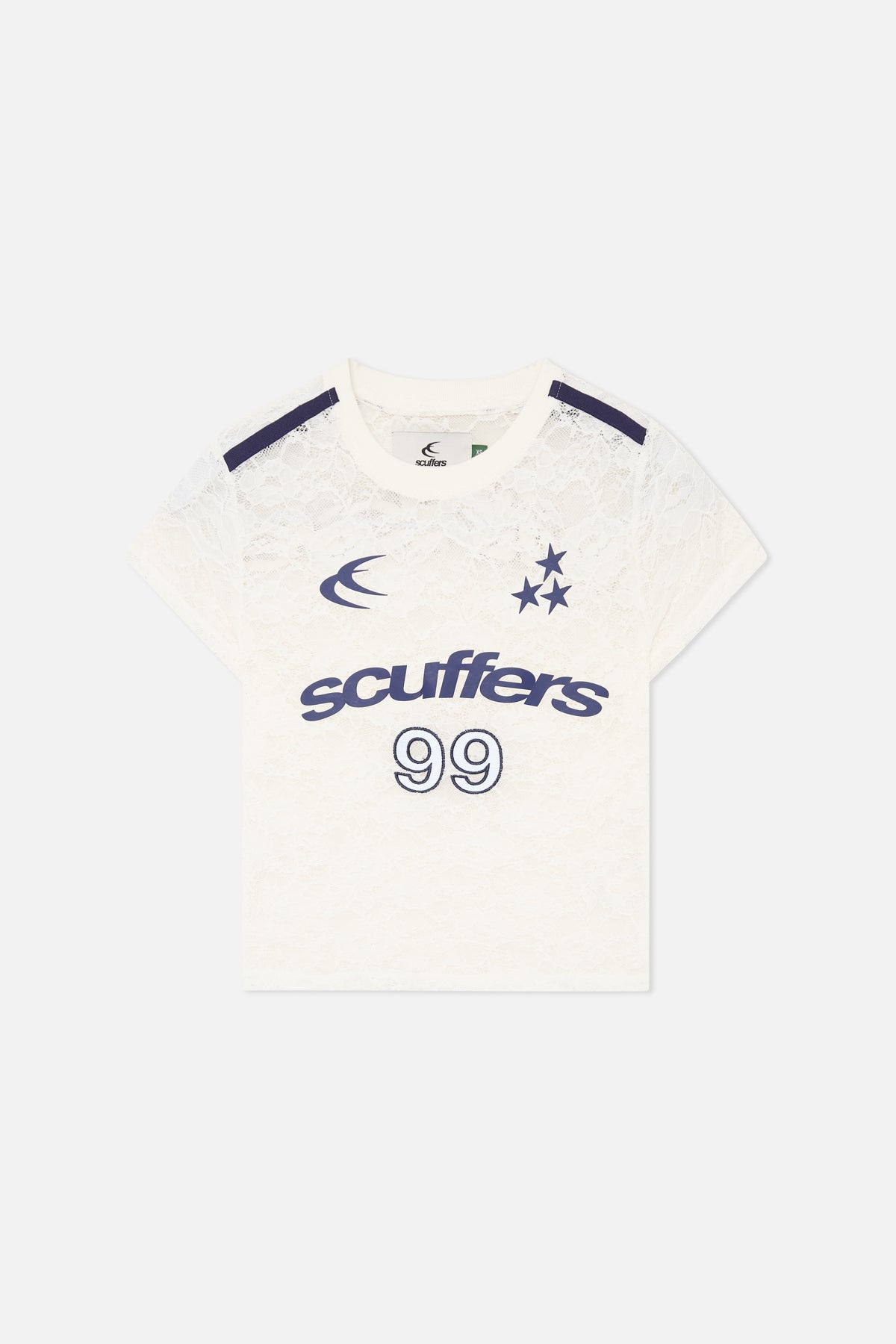 99 Spitzenoberteil Weiß