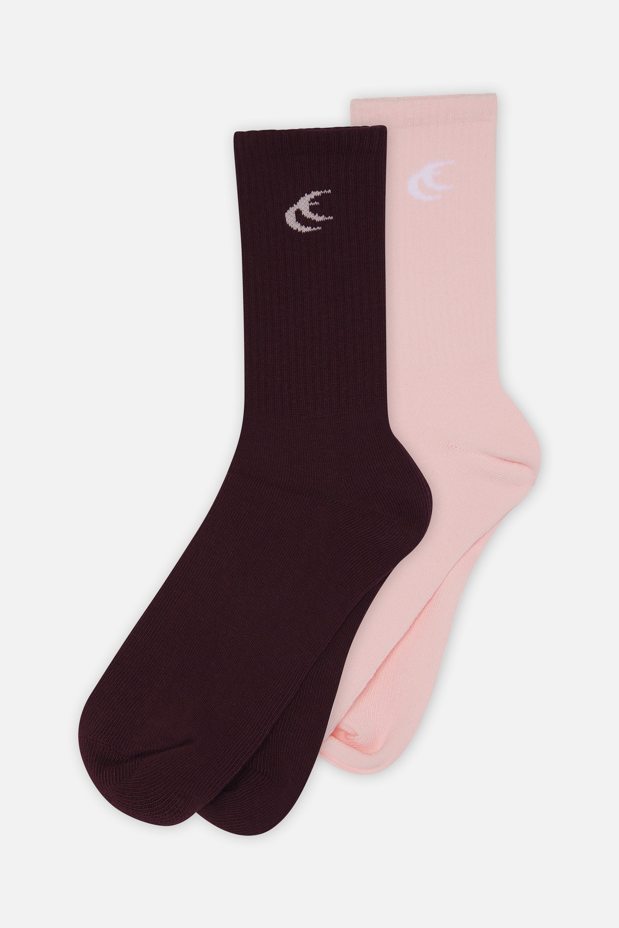 Kultige pink-burgunderrote Socken