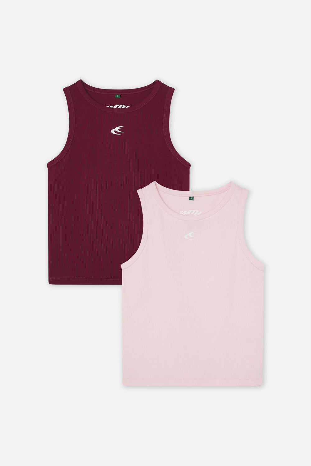 Burgunderrotes und rosa Canale Scff Tanktop-Pack