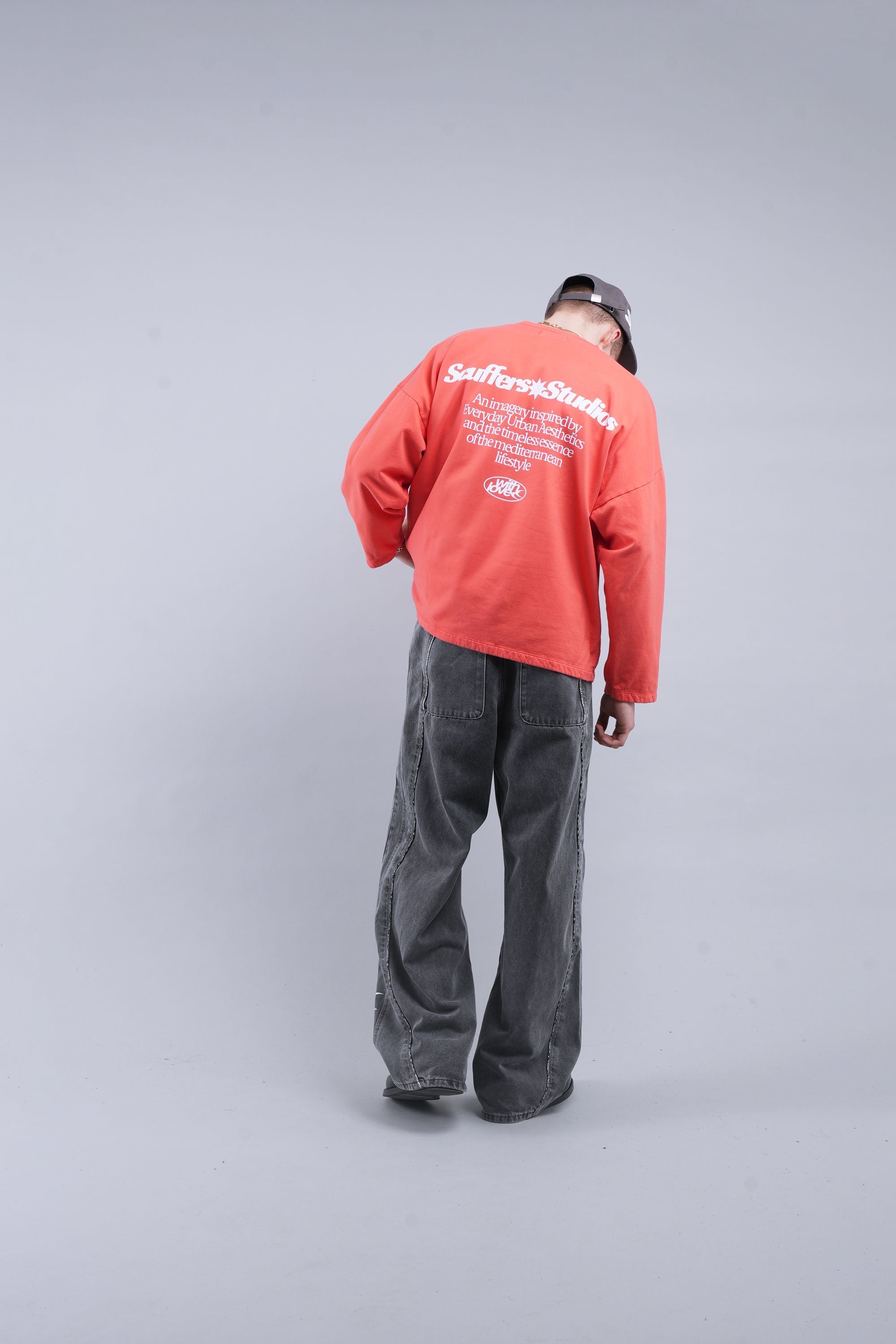 Bild Korallenfarbenes Sweatshirt