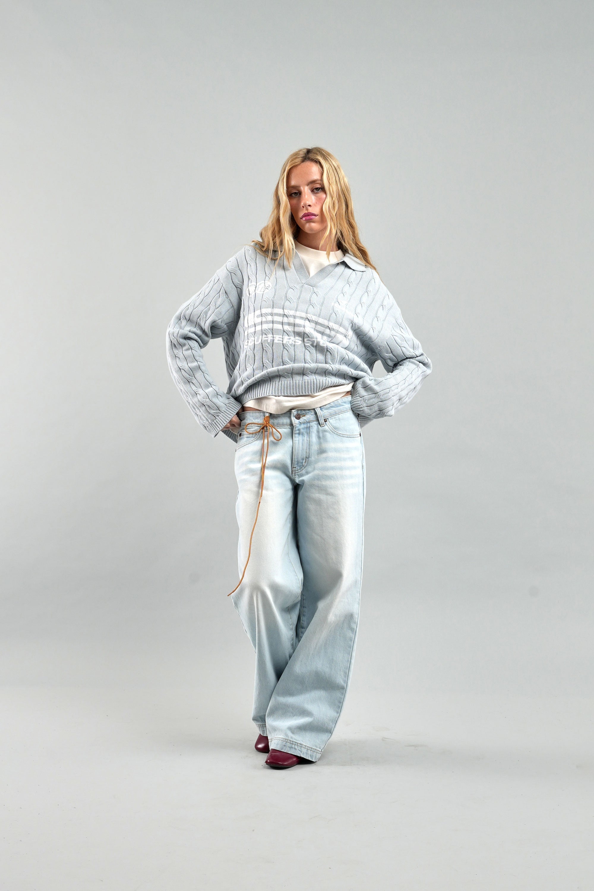 Trench Hellblaues Polo