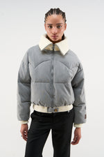 Donatello-Pufferjacke in Hellgrau