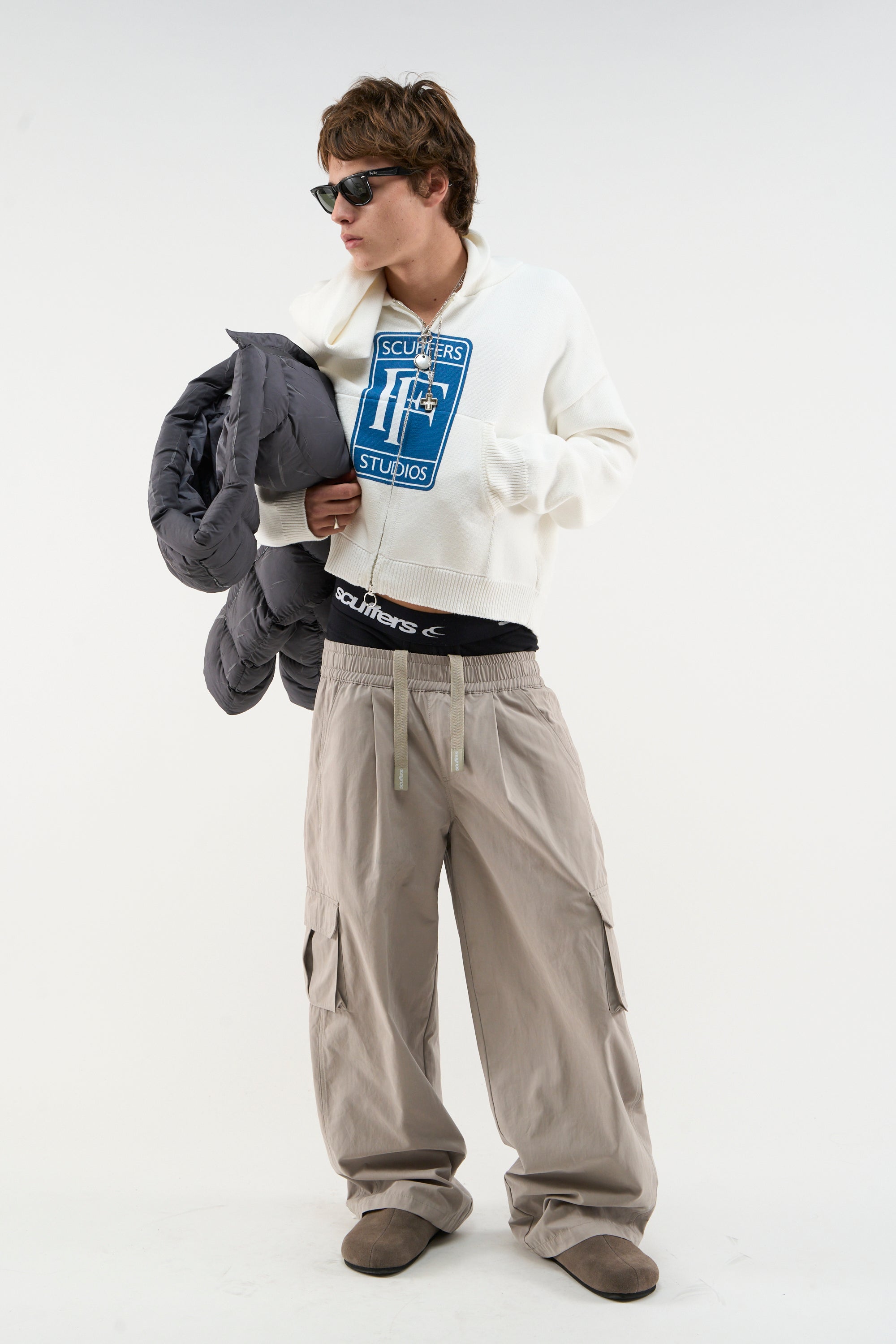 Rolly White Strickreißverschluss