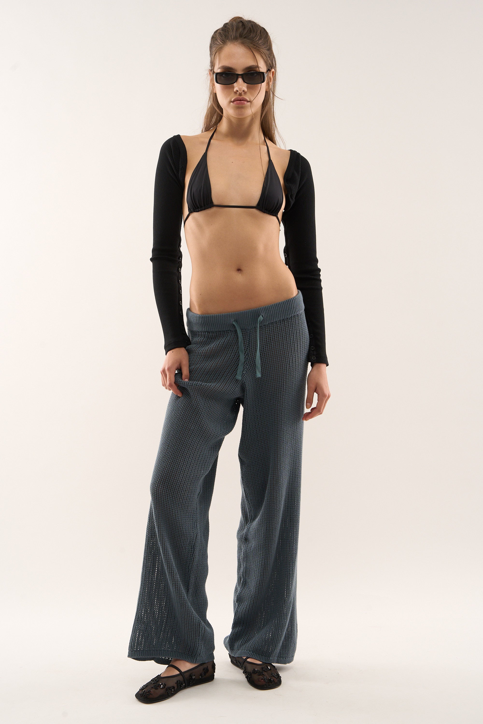 Double Moon Dusty Blue Pants