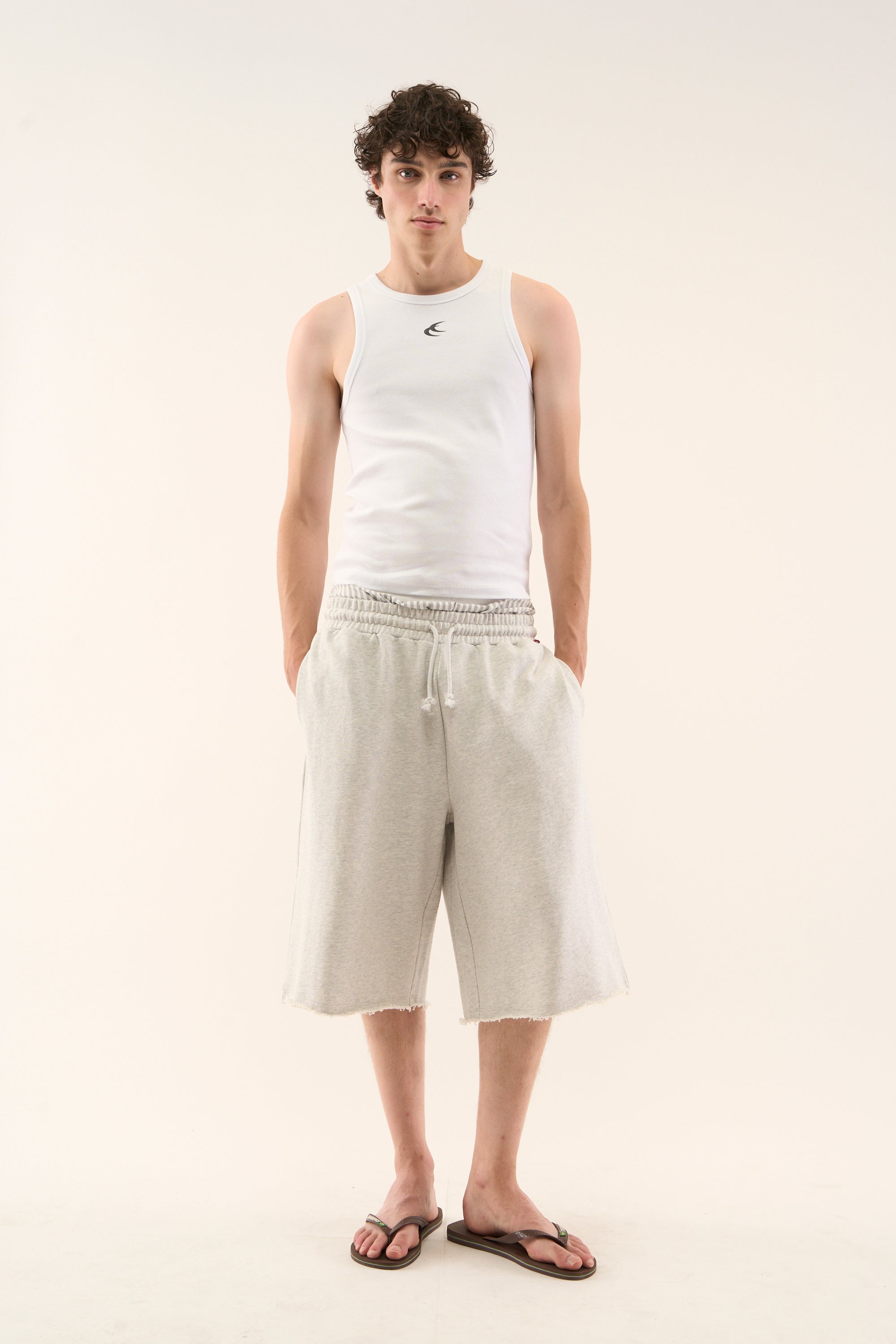 SCFF Graumelierte Shorts