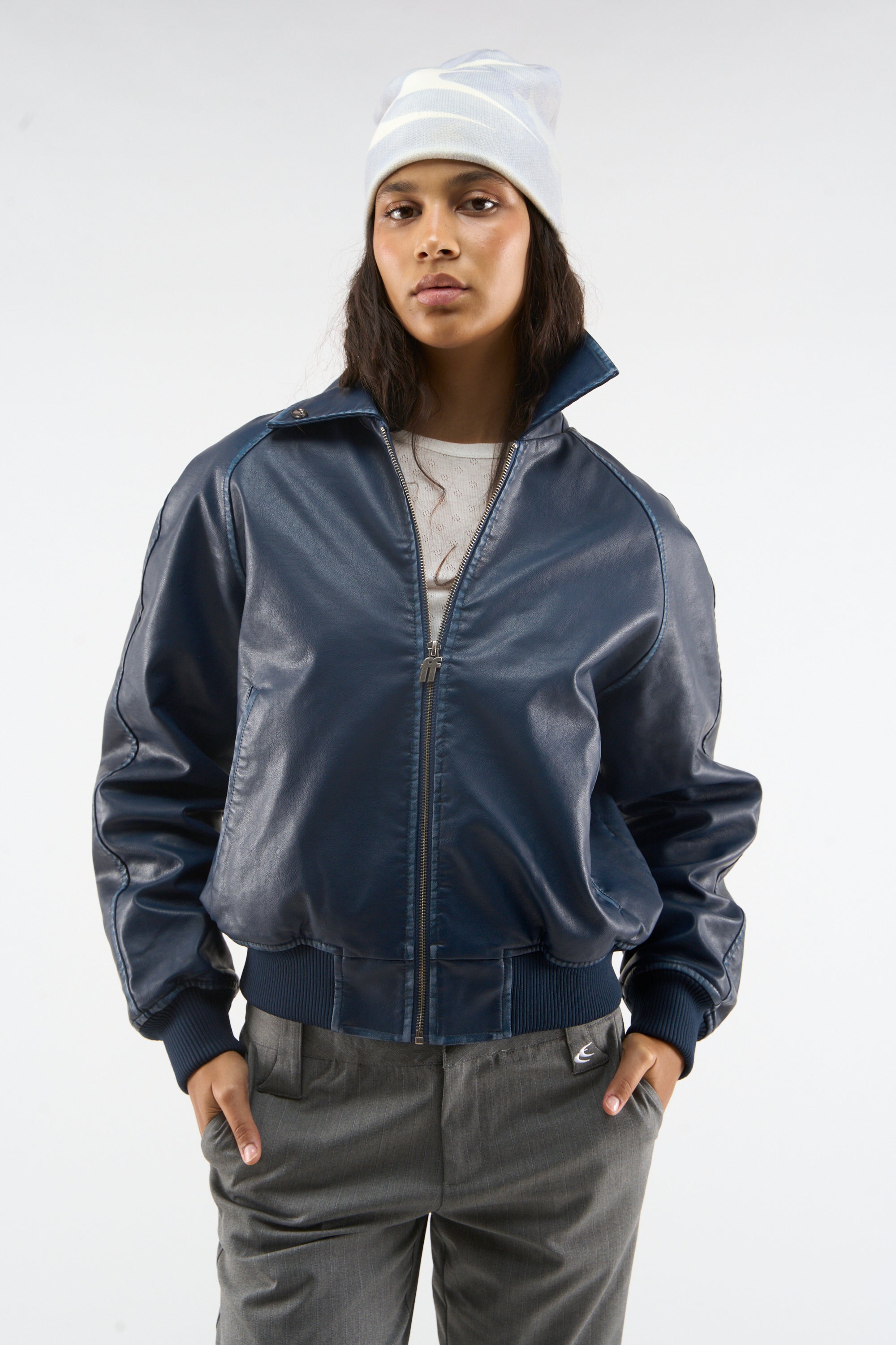 Neue Navy Raw Jacke