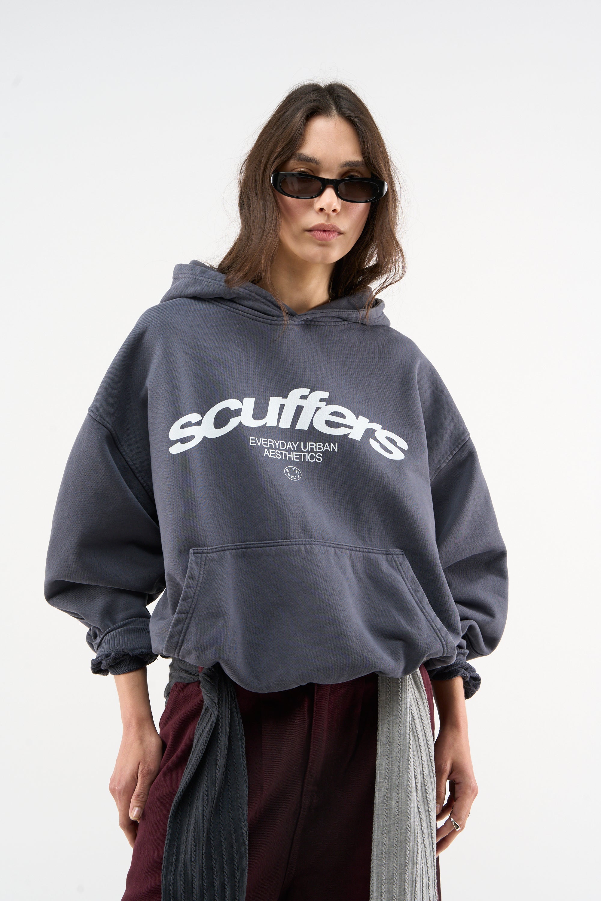 Kultiger blauer Hoodie