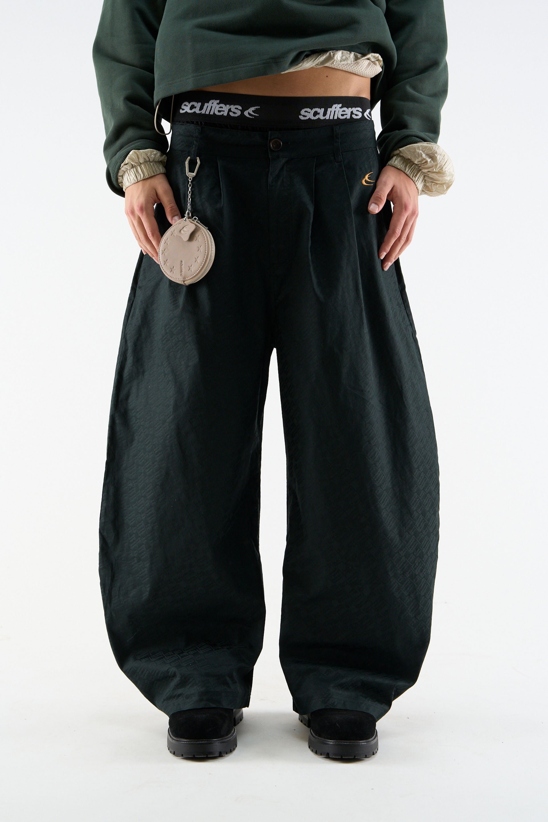 Monogram Shell Schwarze Hose