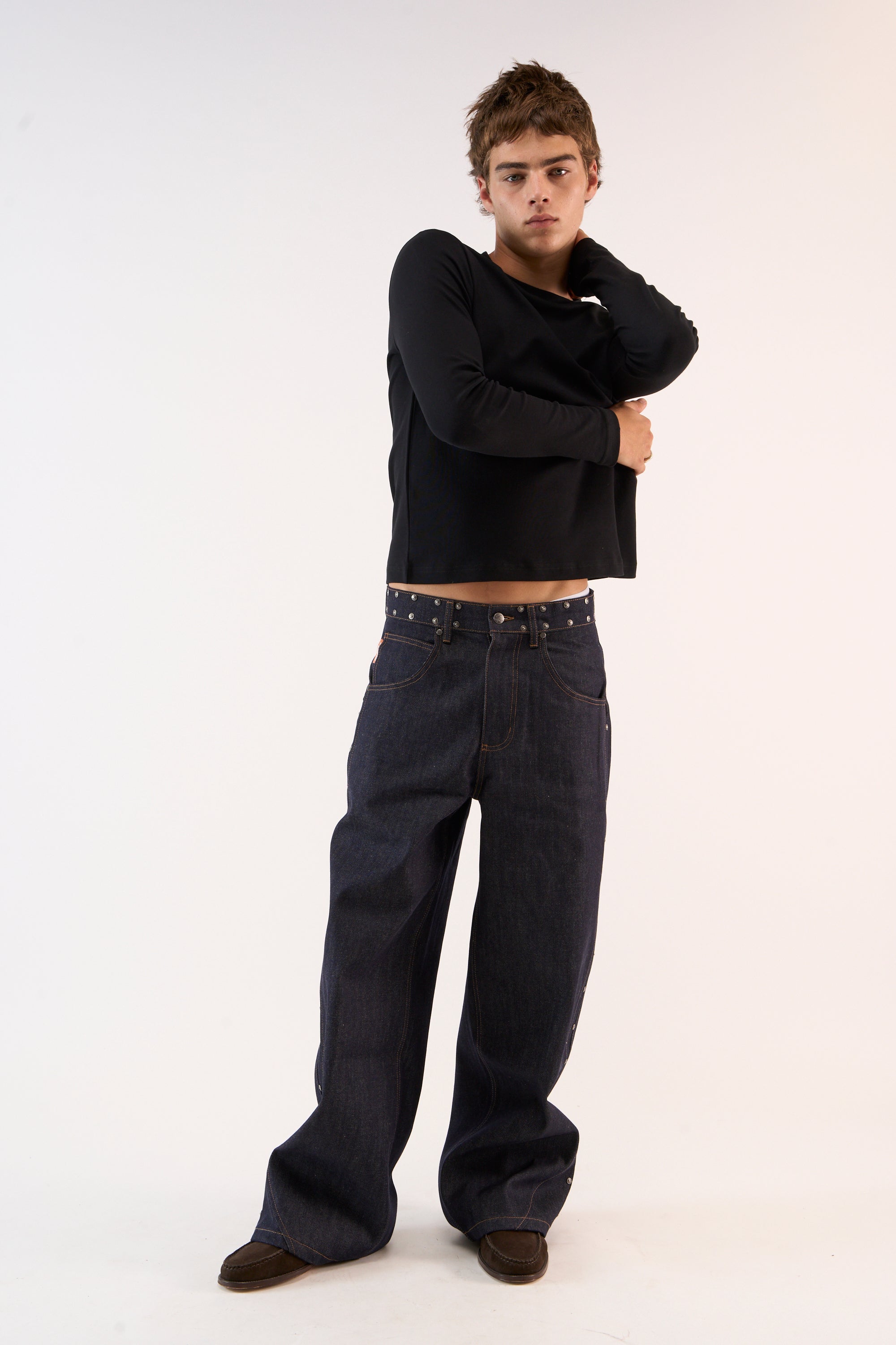 Rodeo-Denimhose in Dunkelblau