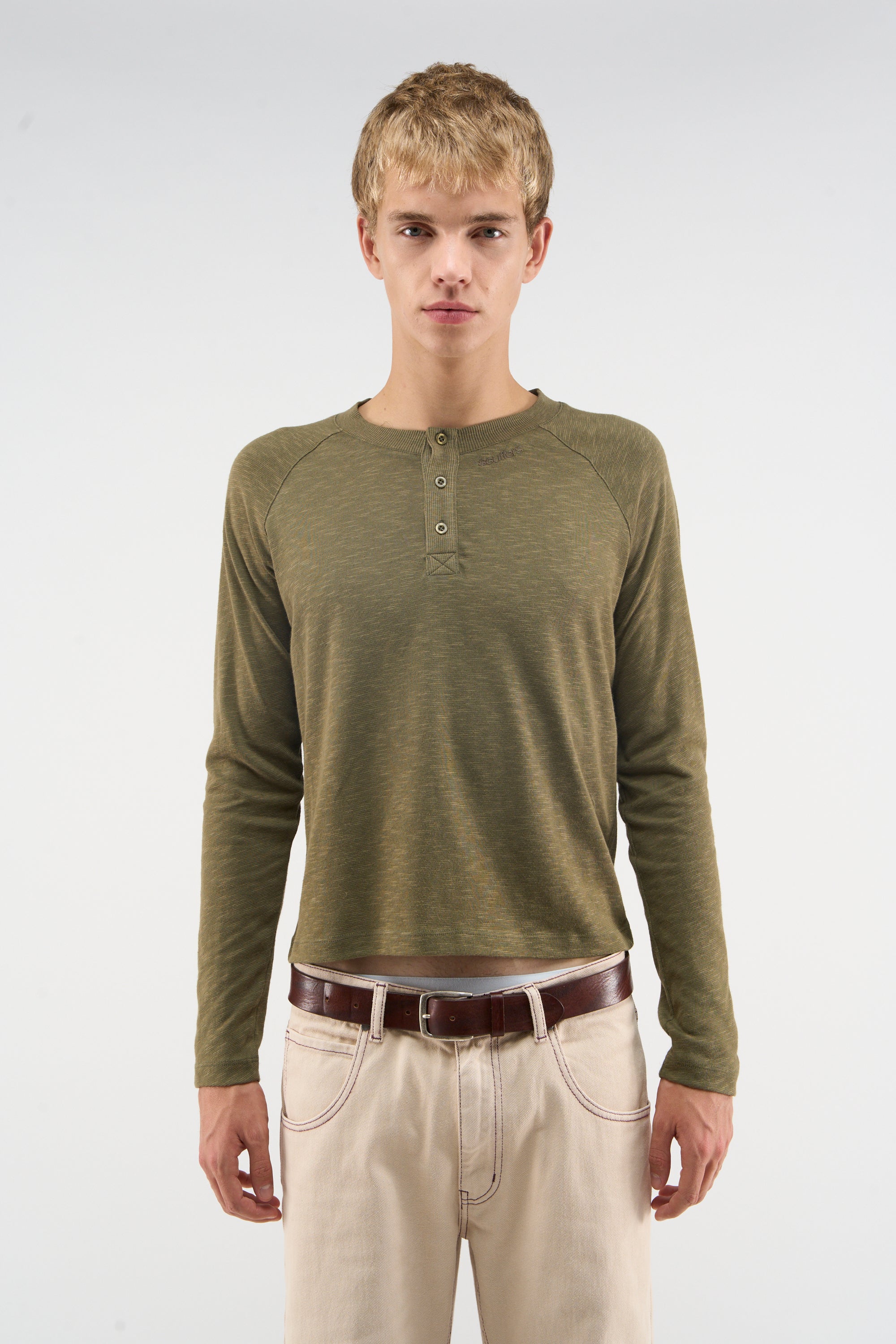 Innengrünes Langarmshirt