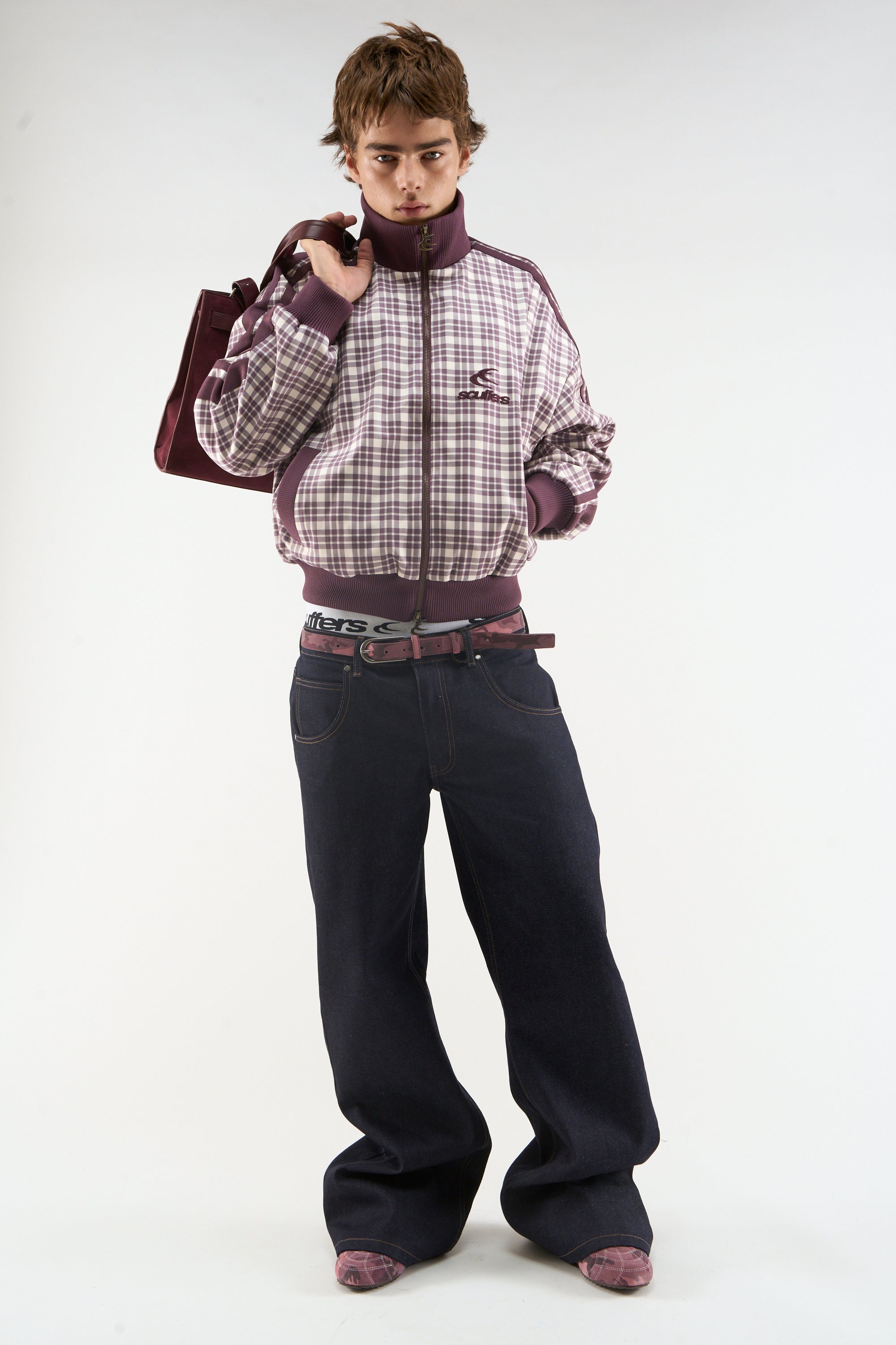 Mäuse Burgunder Reißverschluss