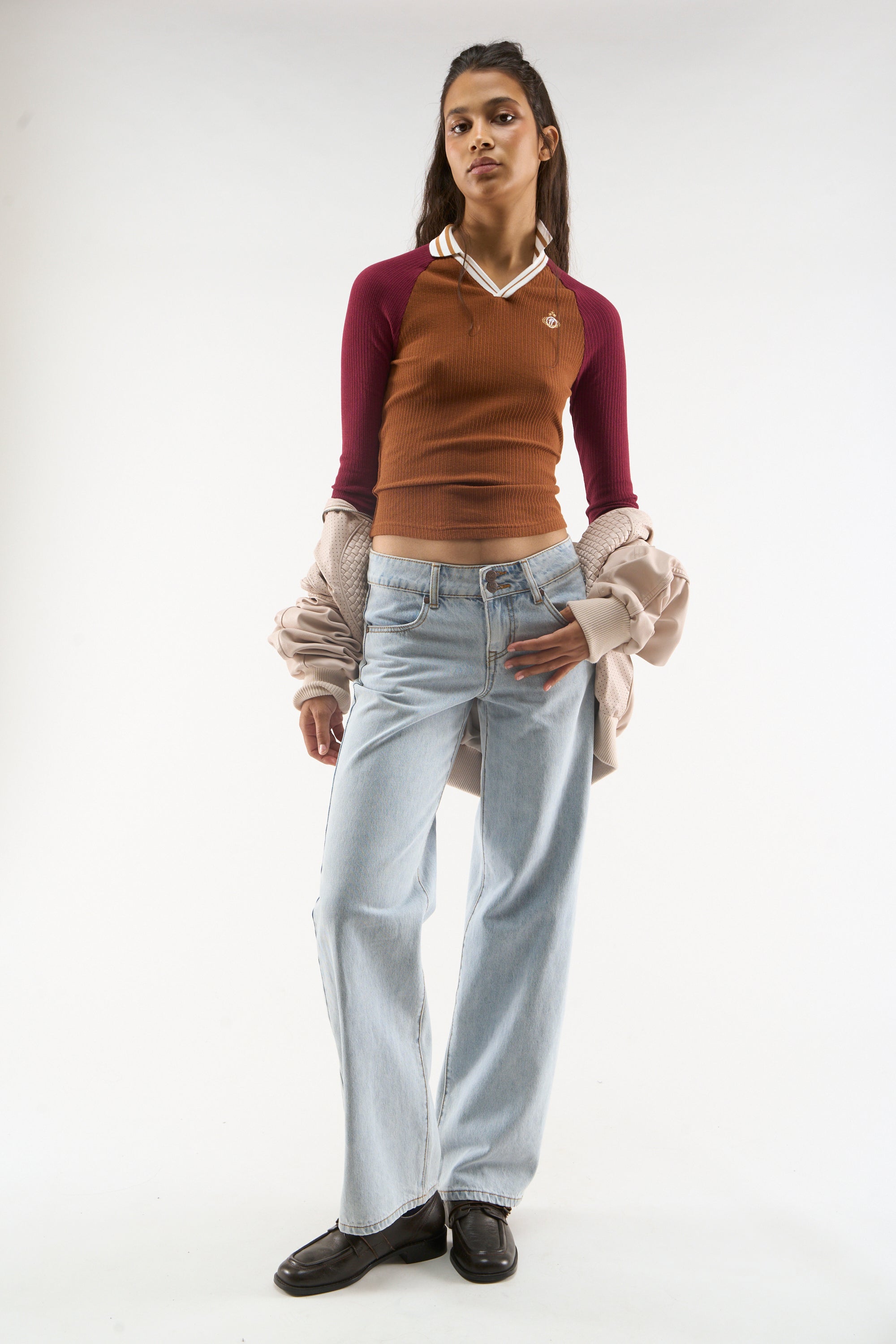 Schleife Braun Langarm