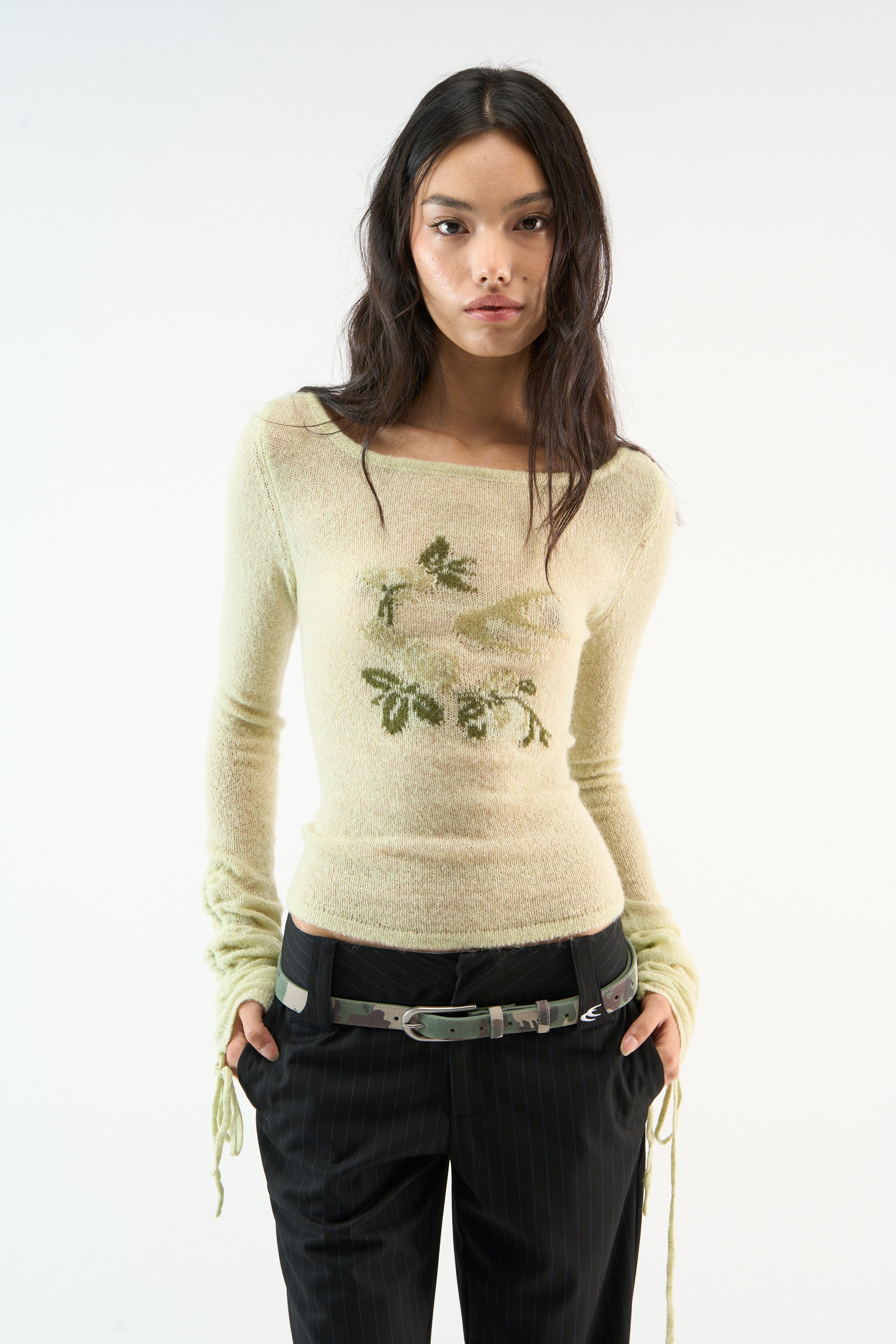 Roomie Grünes Langarmshirt