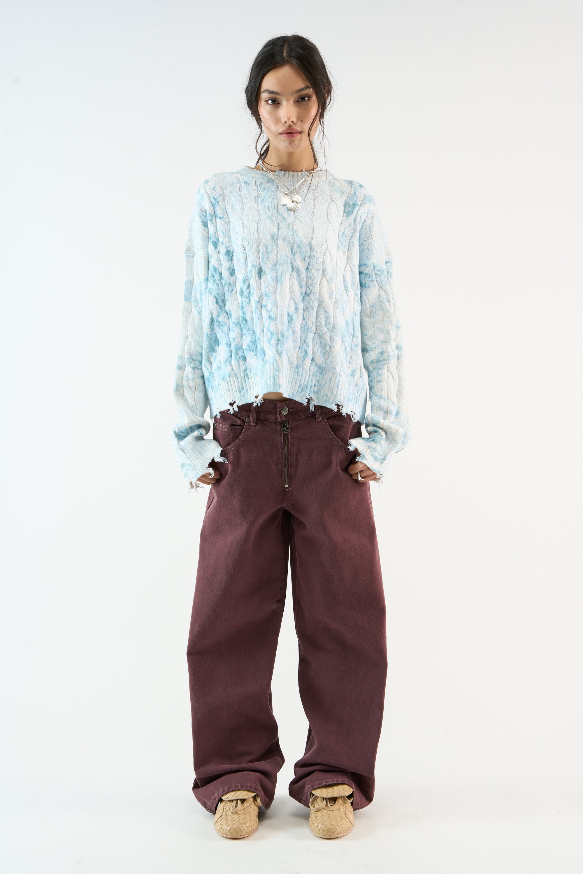 Trench Blue Snake Strick