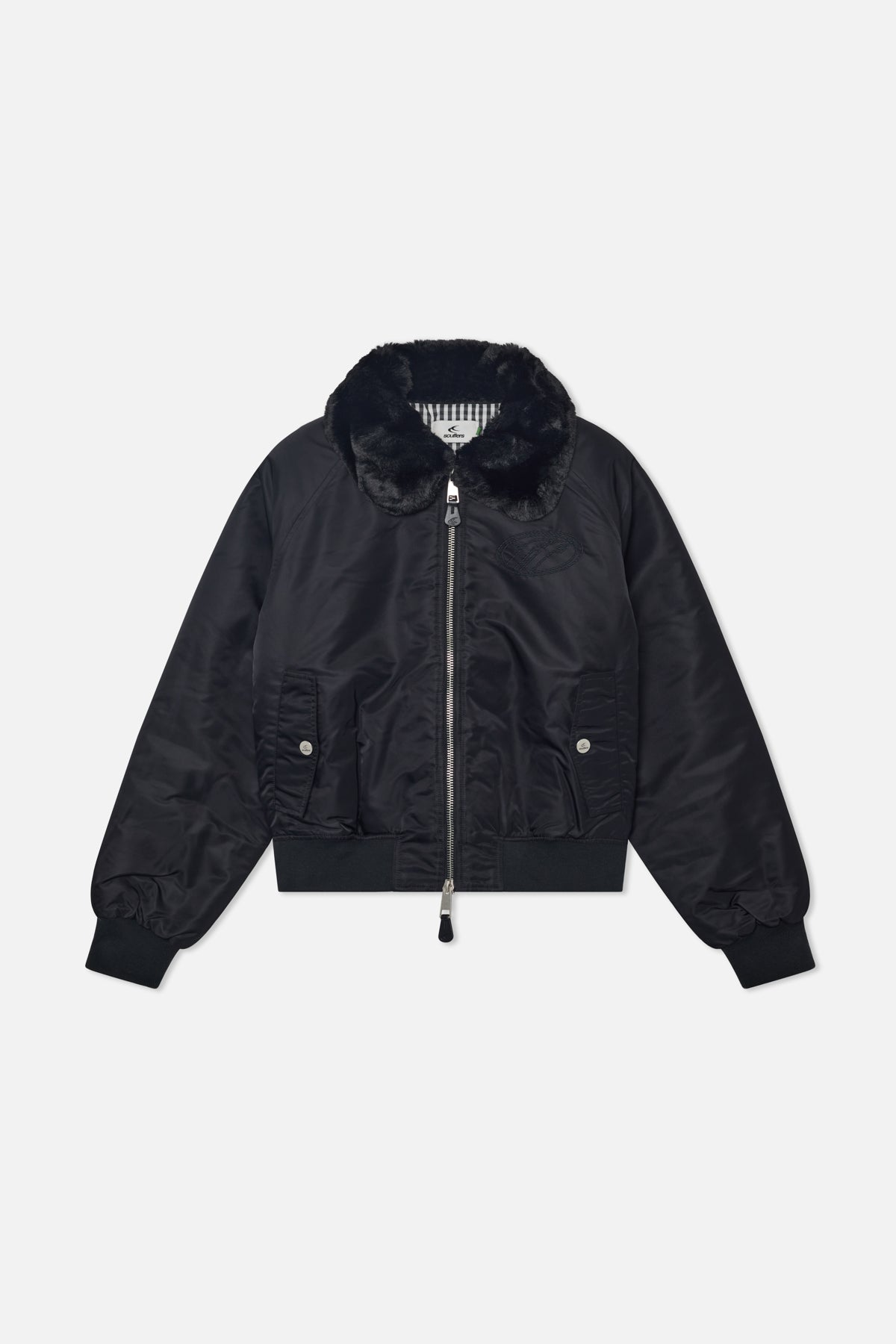 SCFF Schwarze Bomberjacke