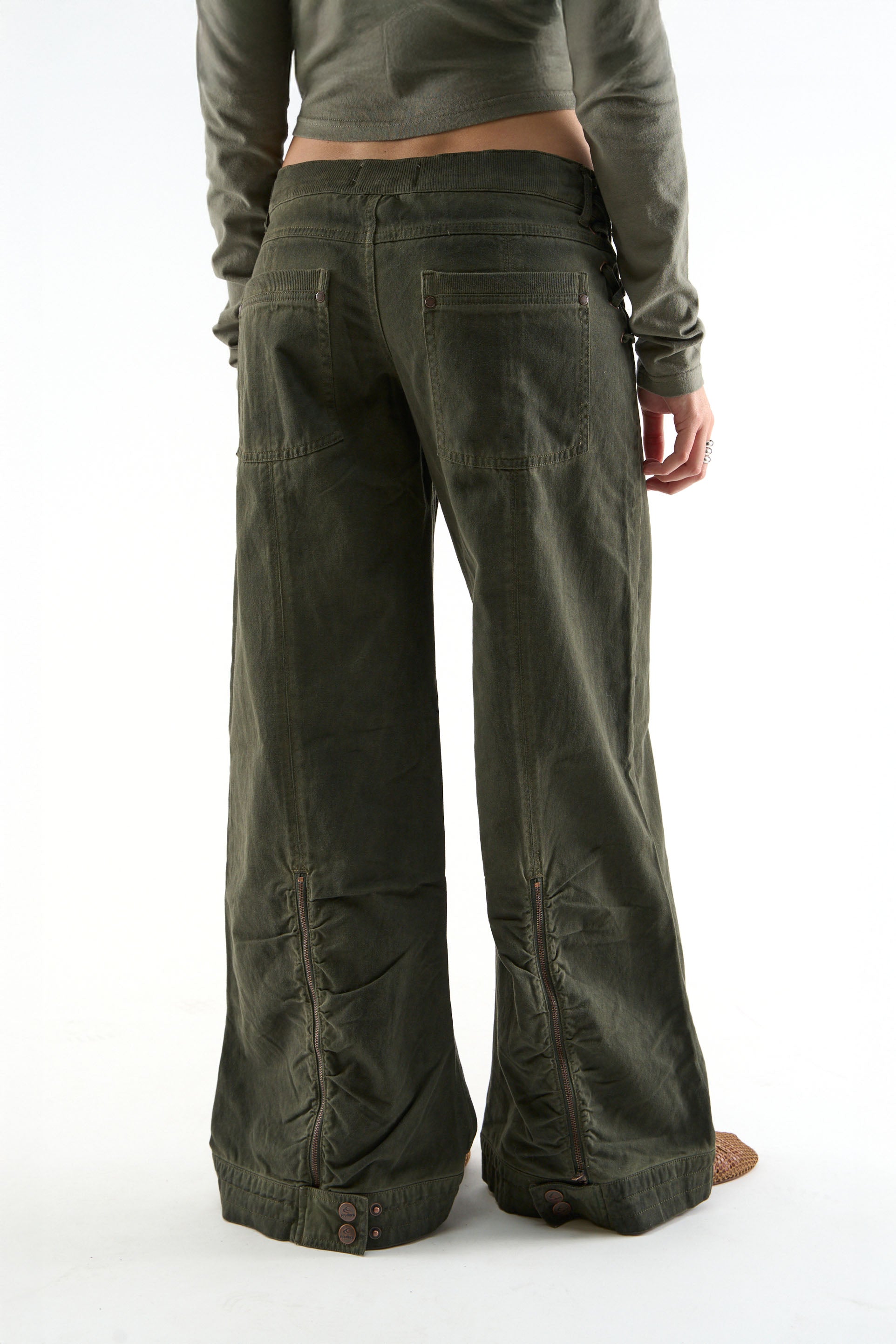 City Dusty Green Pants