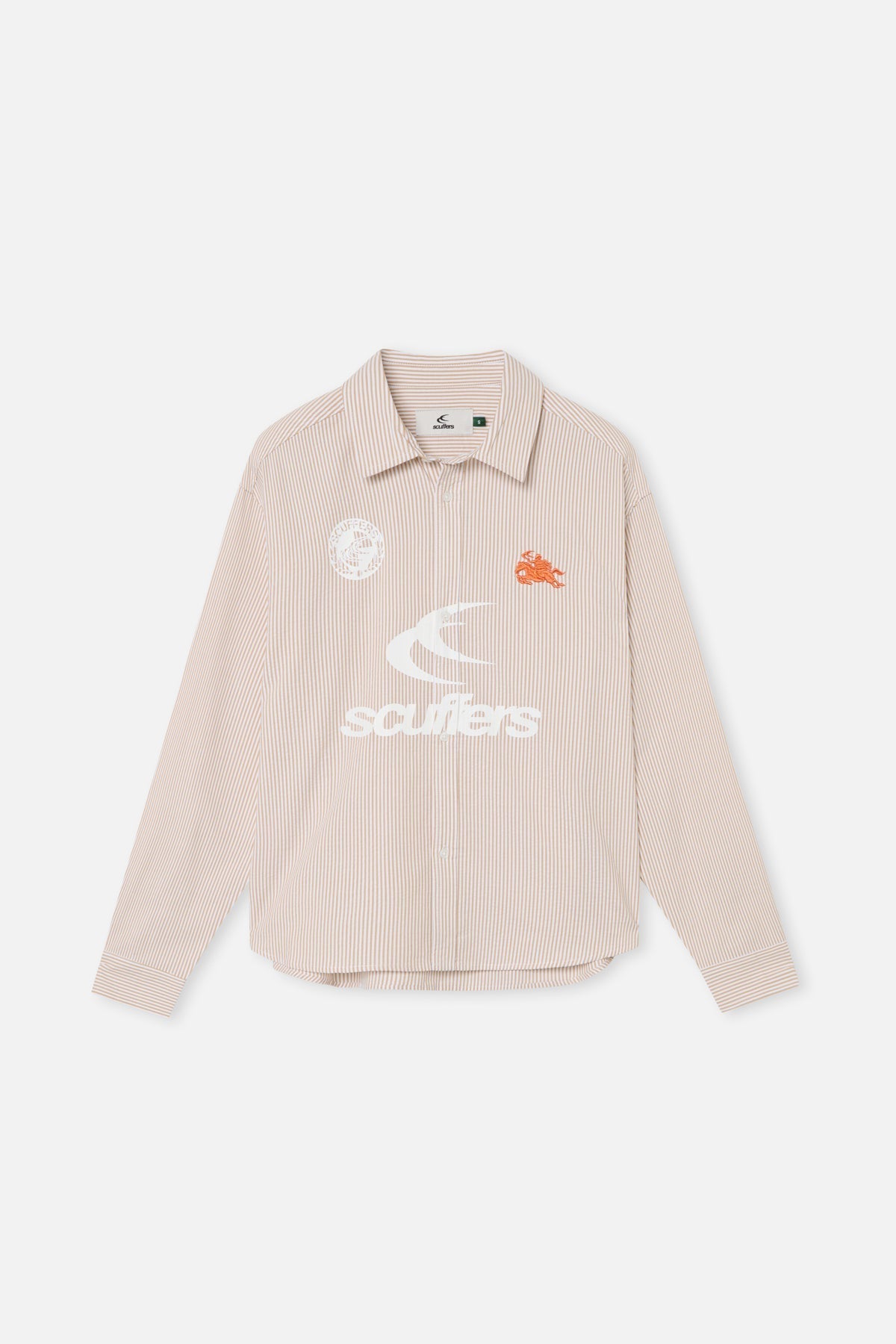 Germain Gelb gestreiftes Hemd