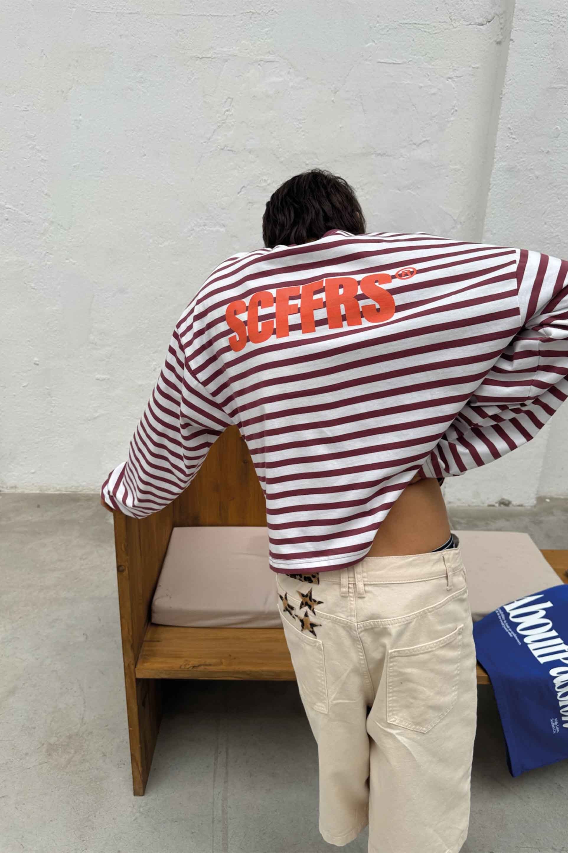 NIY Burgunderrotes Langarmshirt