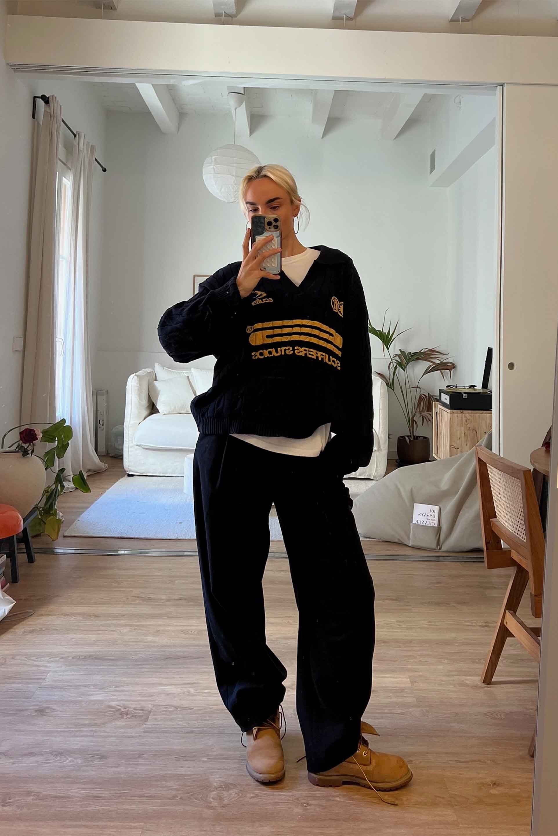 Trench-Polo in Dunkelblau