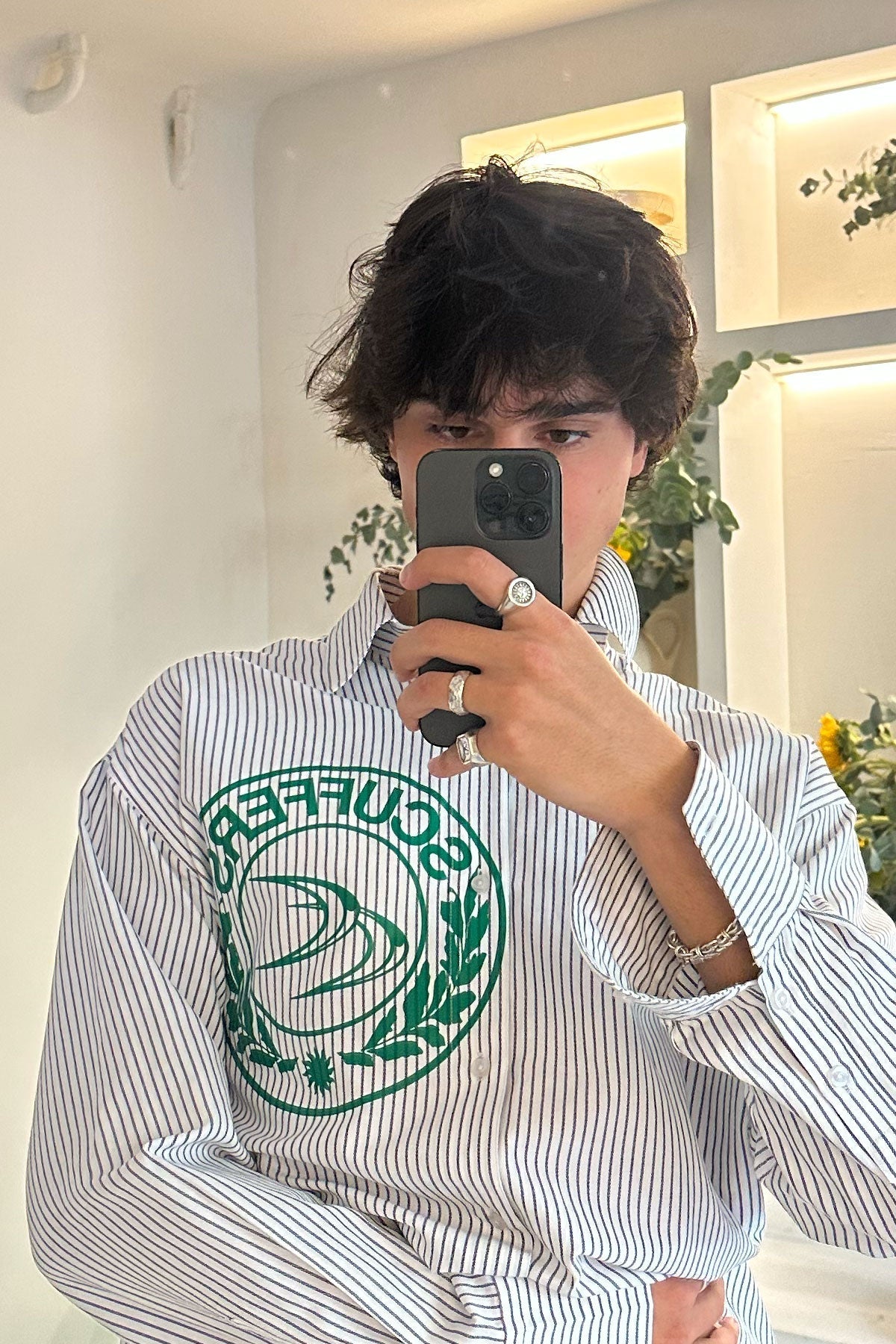 CLG-Streifen Graues Hemd