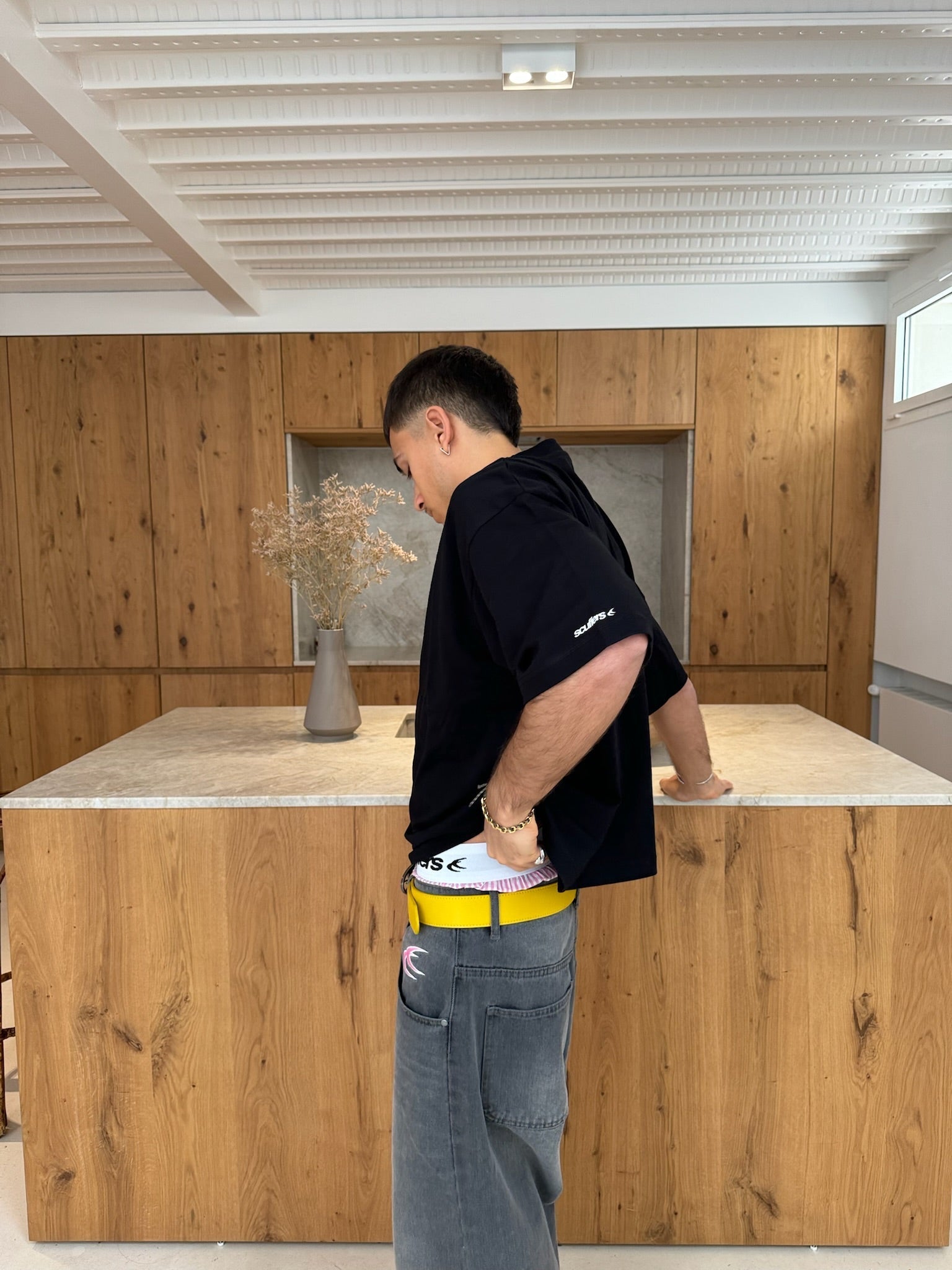 Basic Schwarz-Weiß T-Shirt-Set