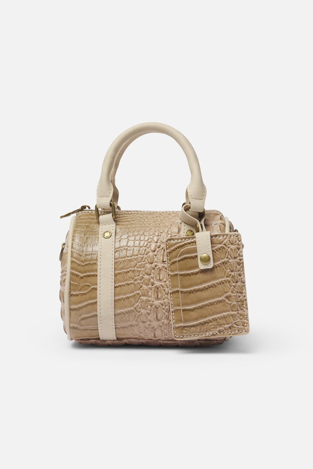 Mini-Reisetasche in Ecru