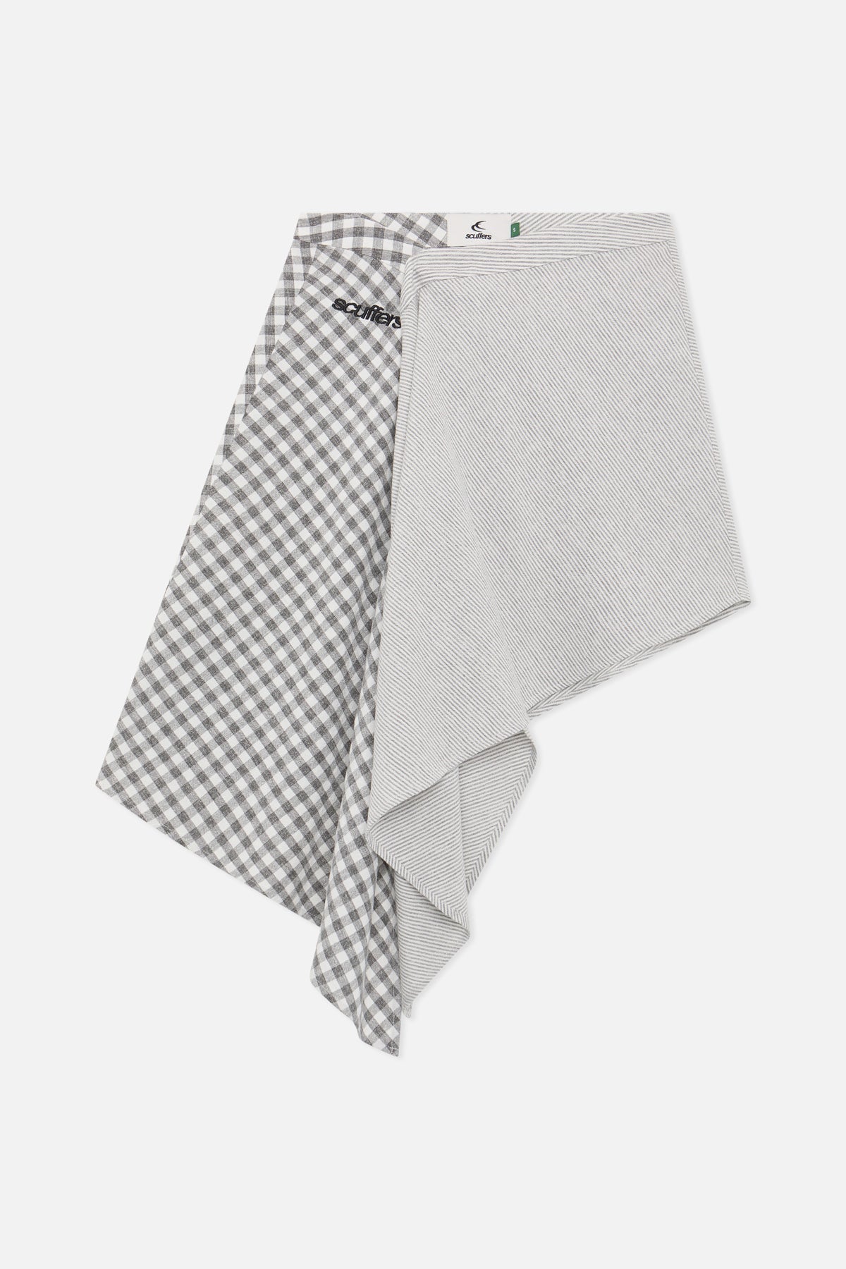 Grauer Rock mit Farbmix