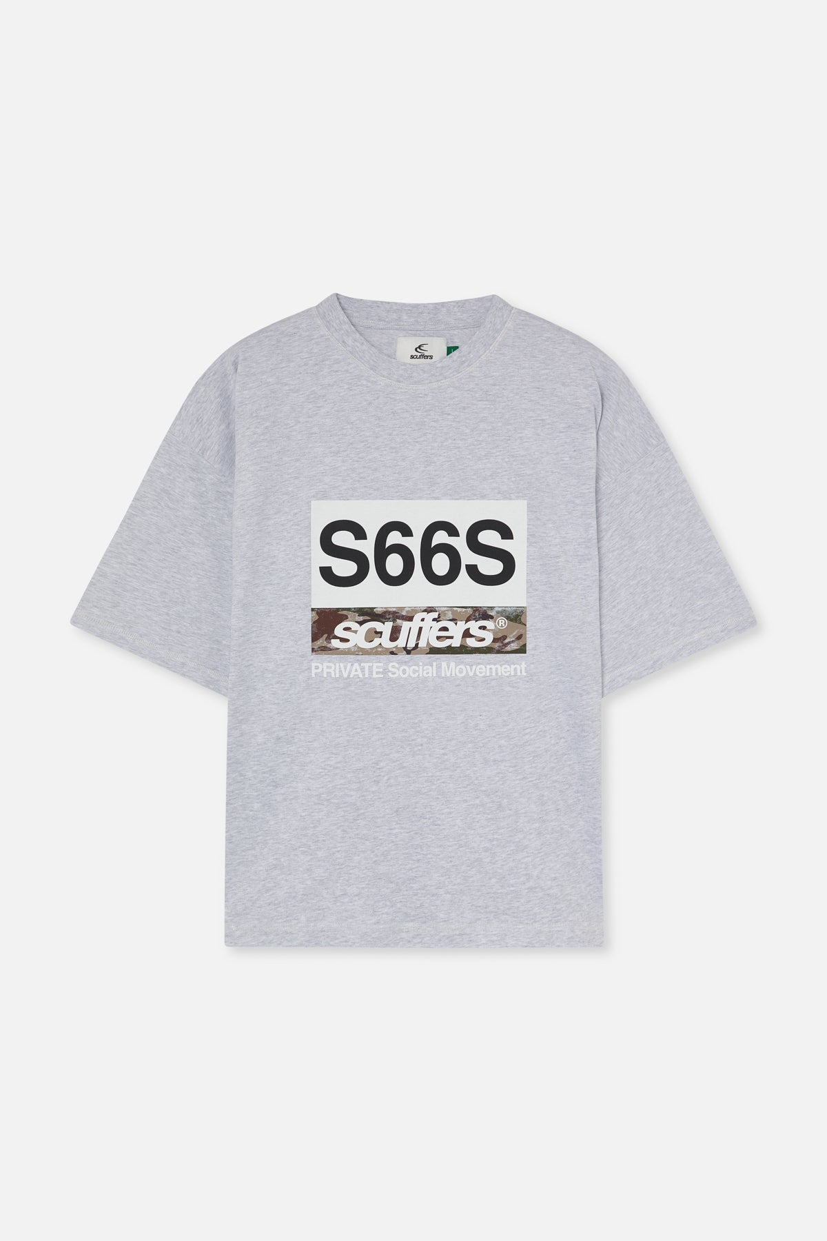 NYC Graues Melange-T-Shirt