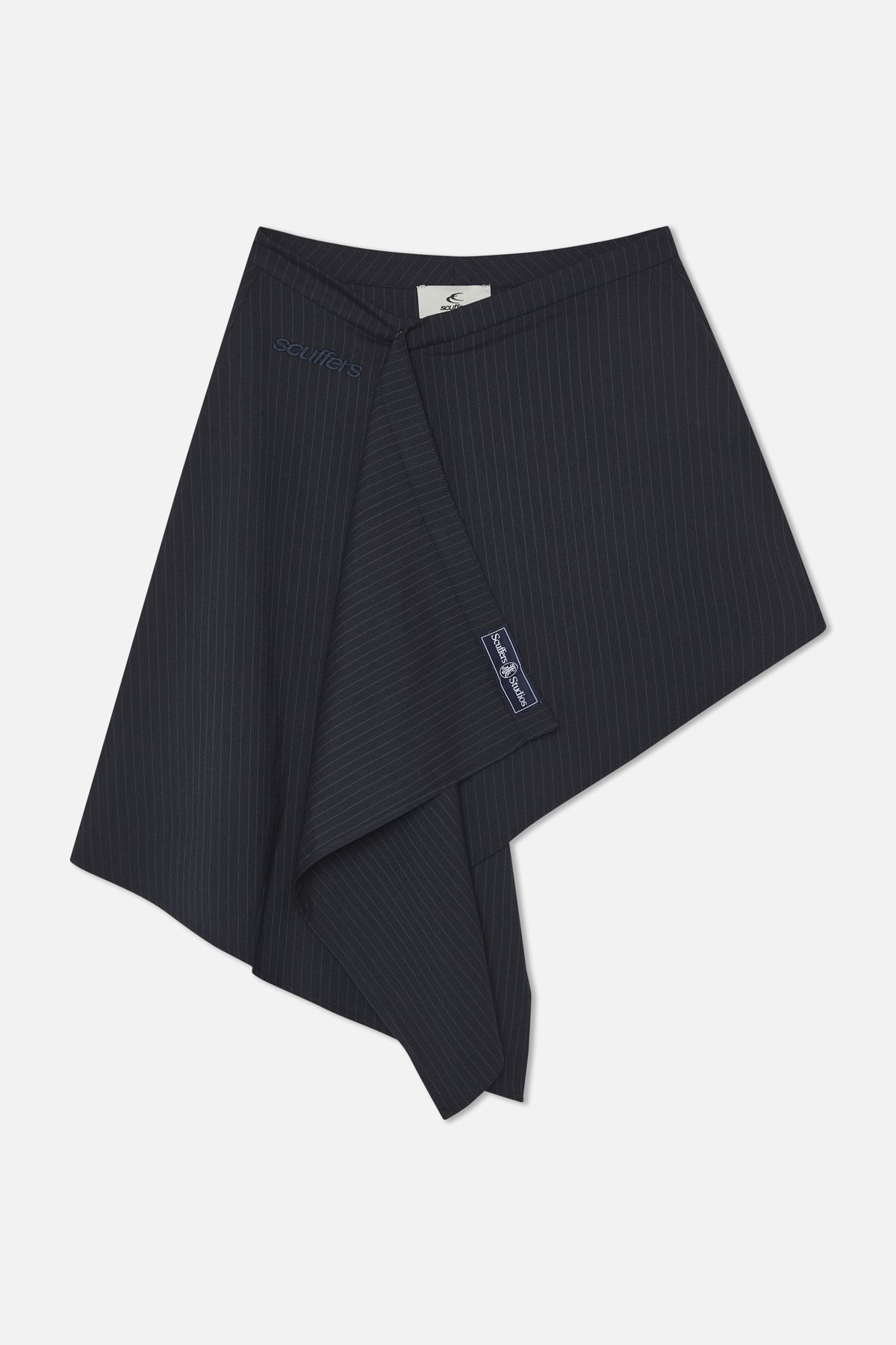 Nautica Marineblauer Nadelstreifenrock