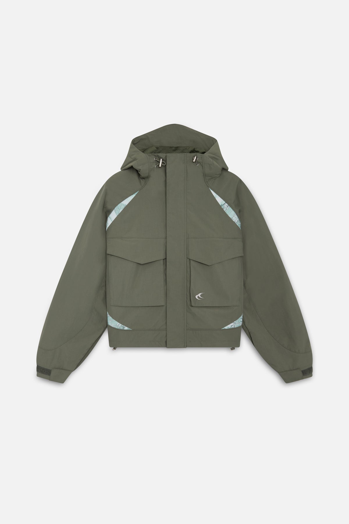 Neue essentielle grüne Windjacke