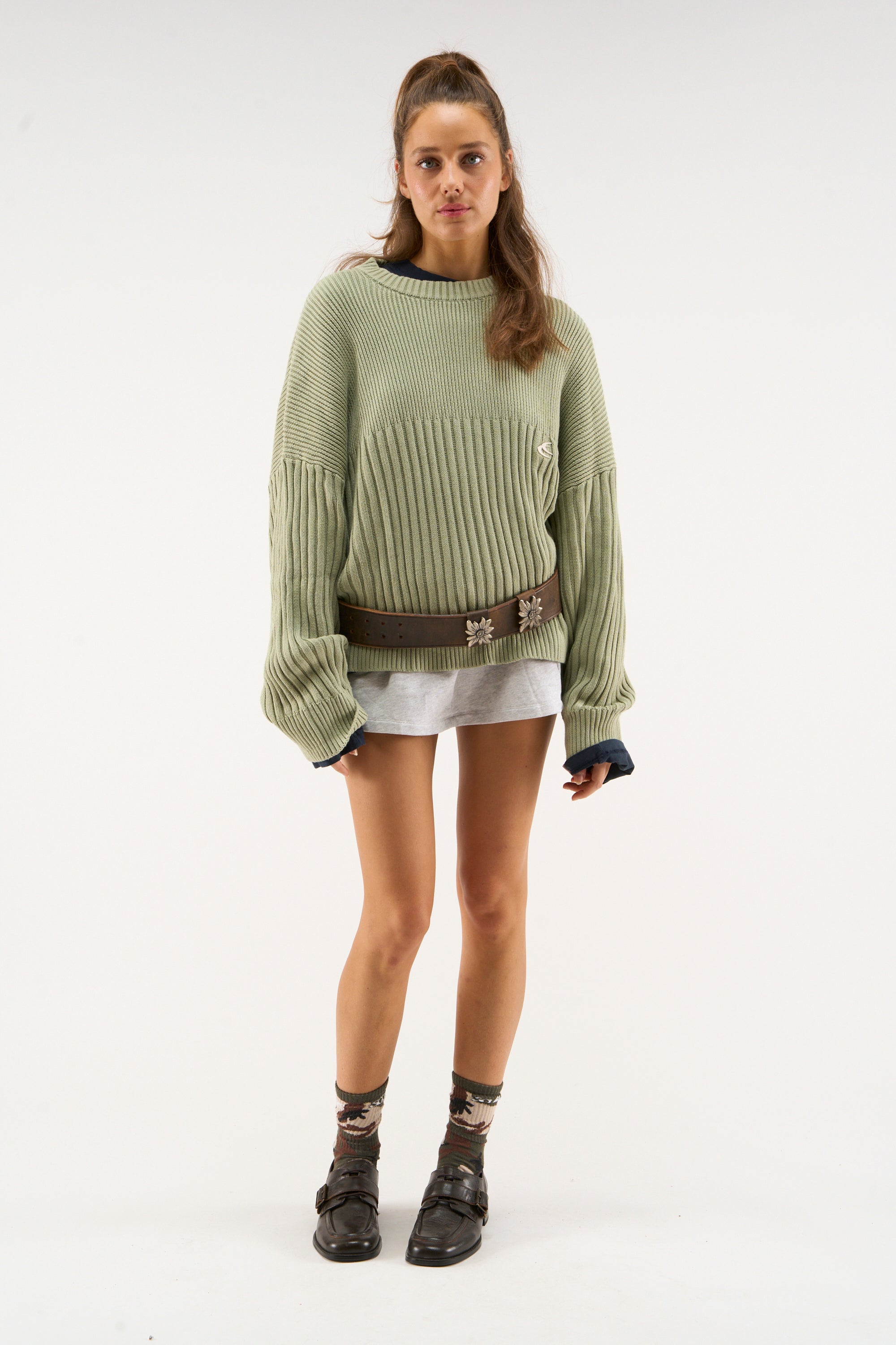 Pin Green Knit