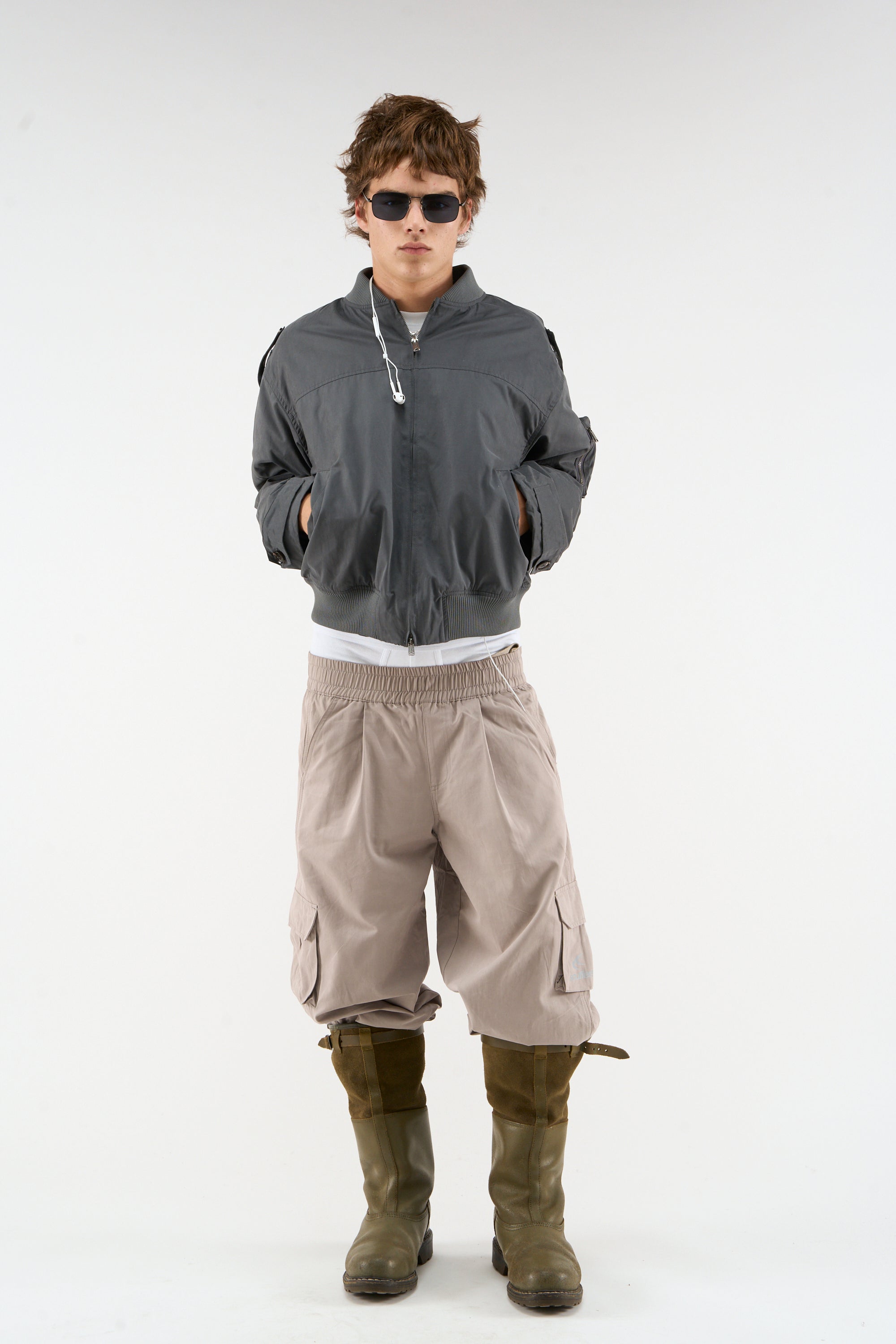 London Bomberjacke in Dunkelgrau