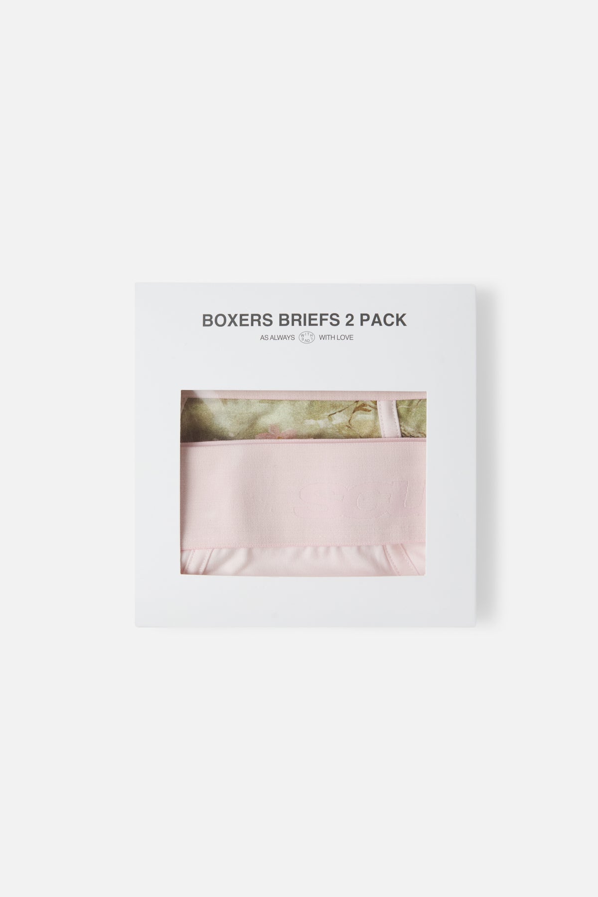 Boxershorts mit echten Blumen und rosa Farbe