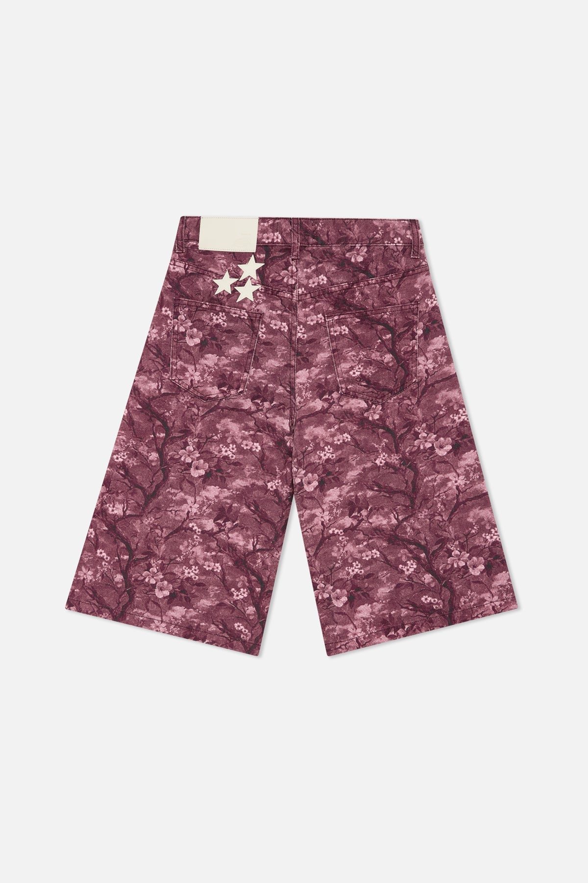 Echte Blumen Burgunder Jumbo Shorts